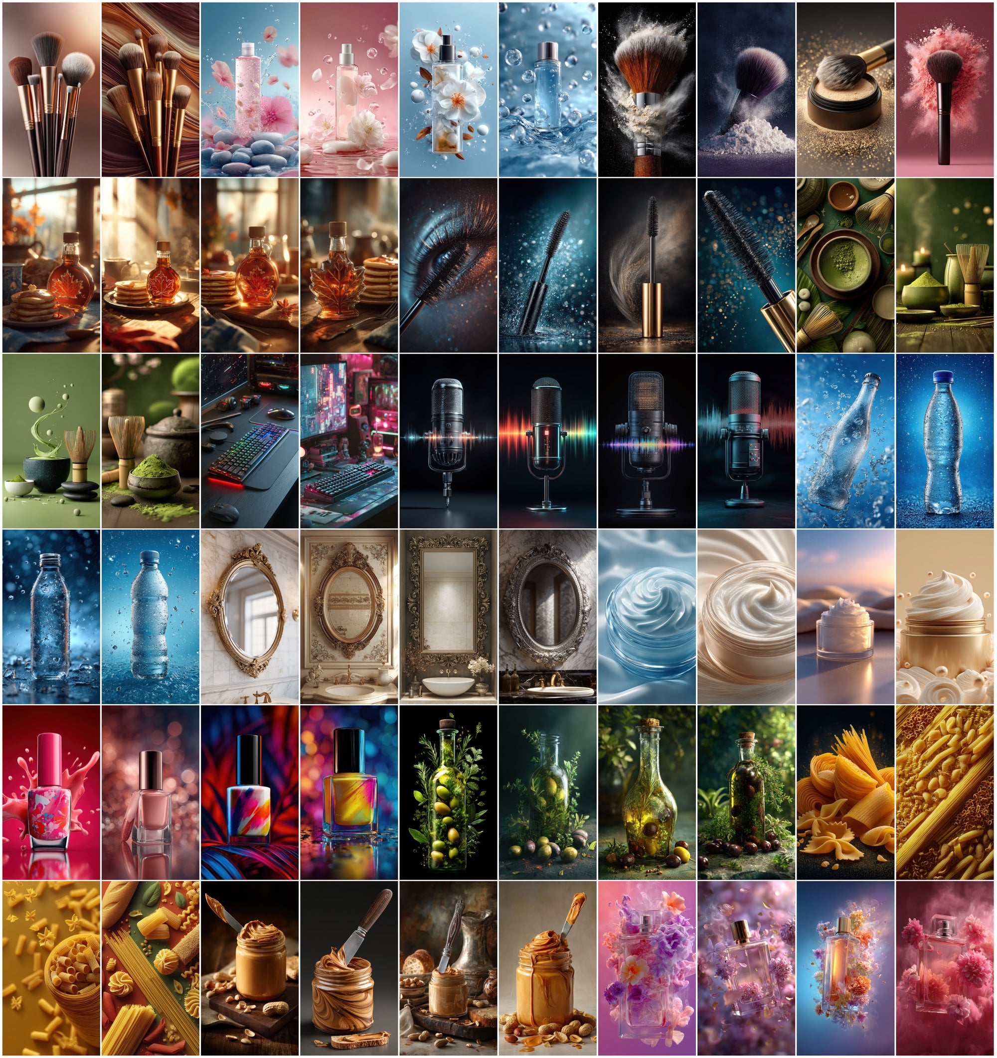 620 Hyper-Realistic Advertising Photos Bundle | Food, Beauty, Tech & Lifestyle Images