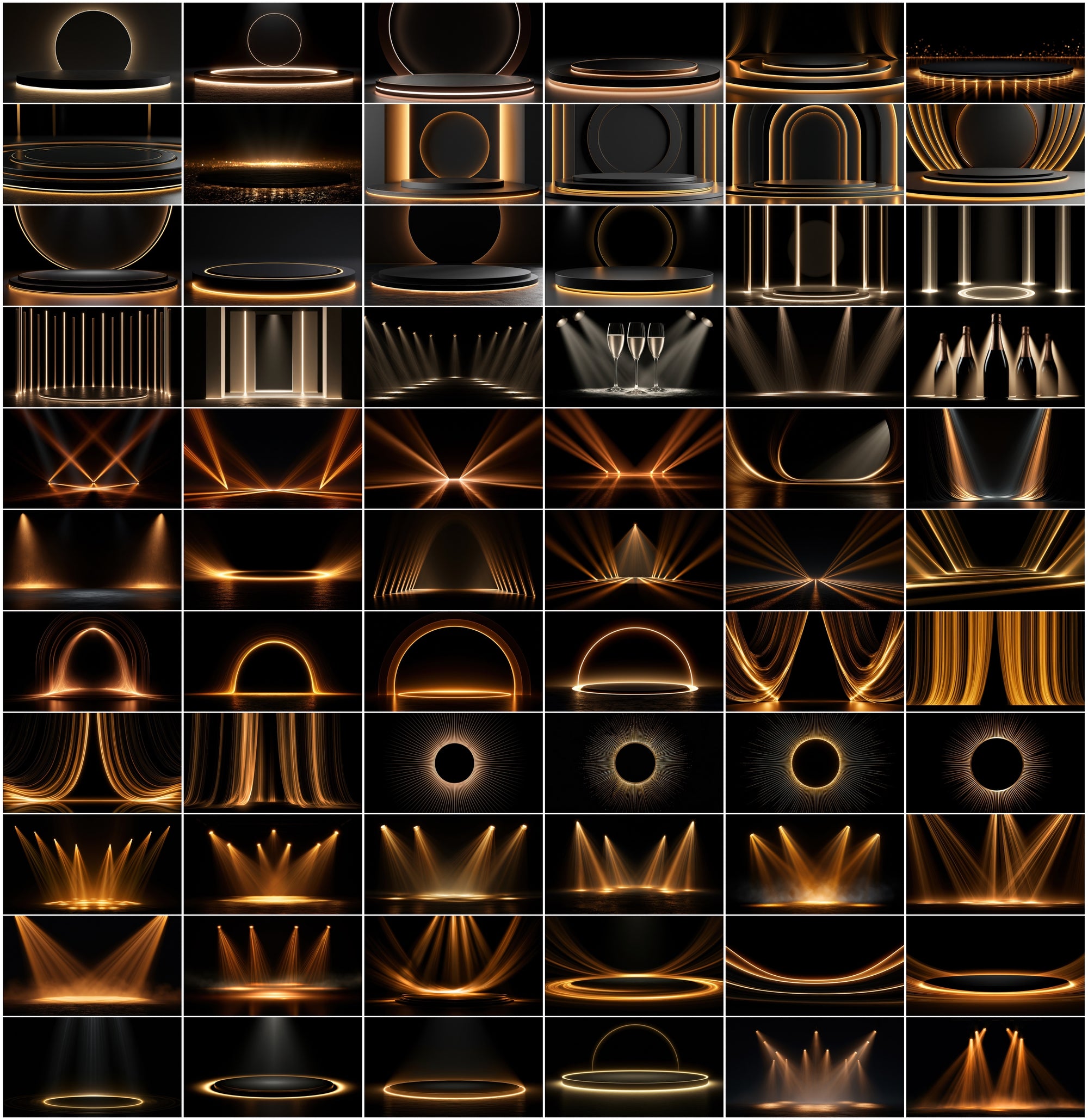690 Spotlight Backgrounds Bundle – Luxury Stage Lighting JPG Images with Commercial License