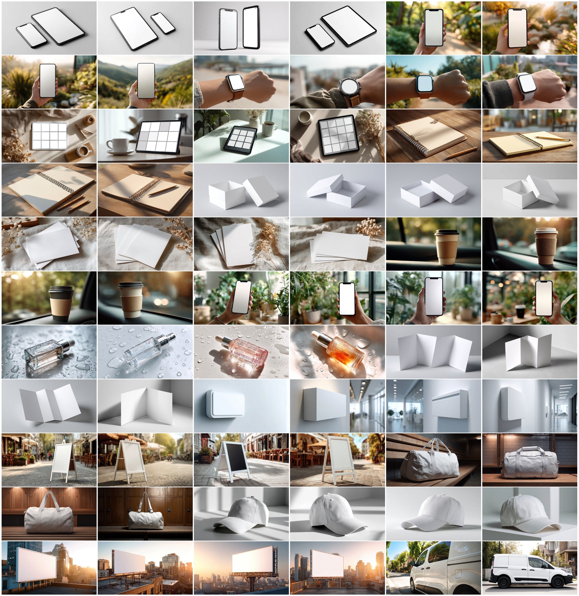 625 Mockup Images Bundle - Magazine, Phone, Packaging, Apparel & More