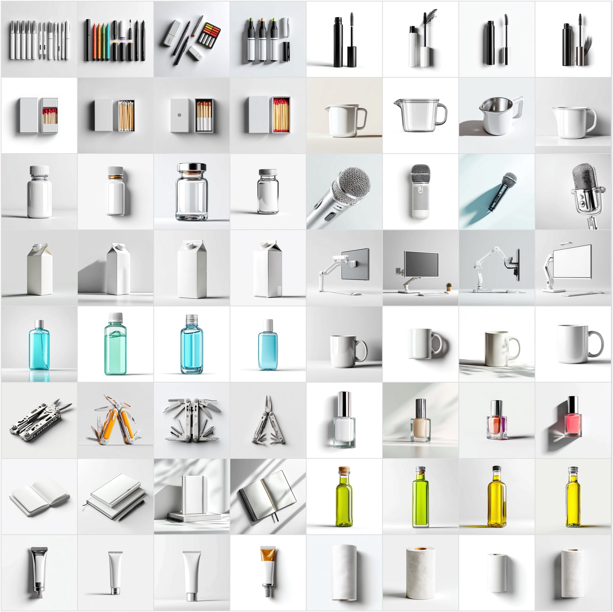 850 Product Mockup Images Bundle - Minimal