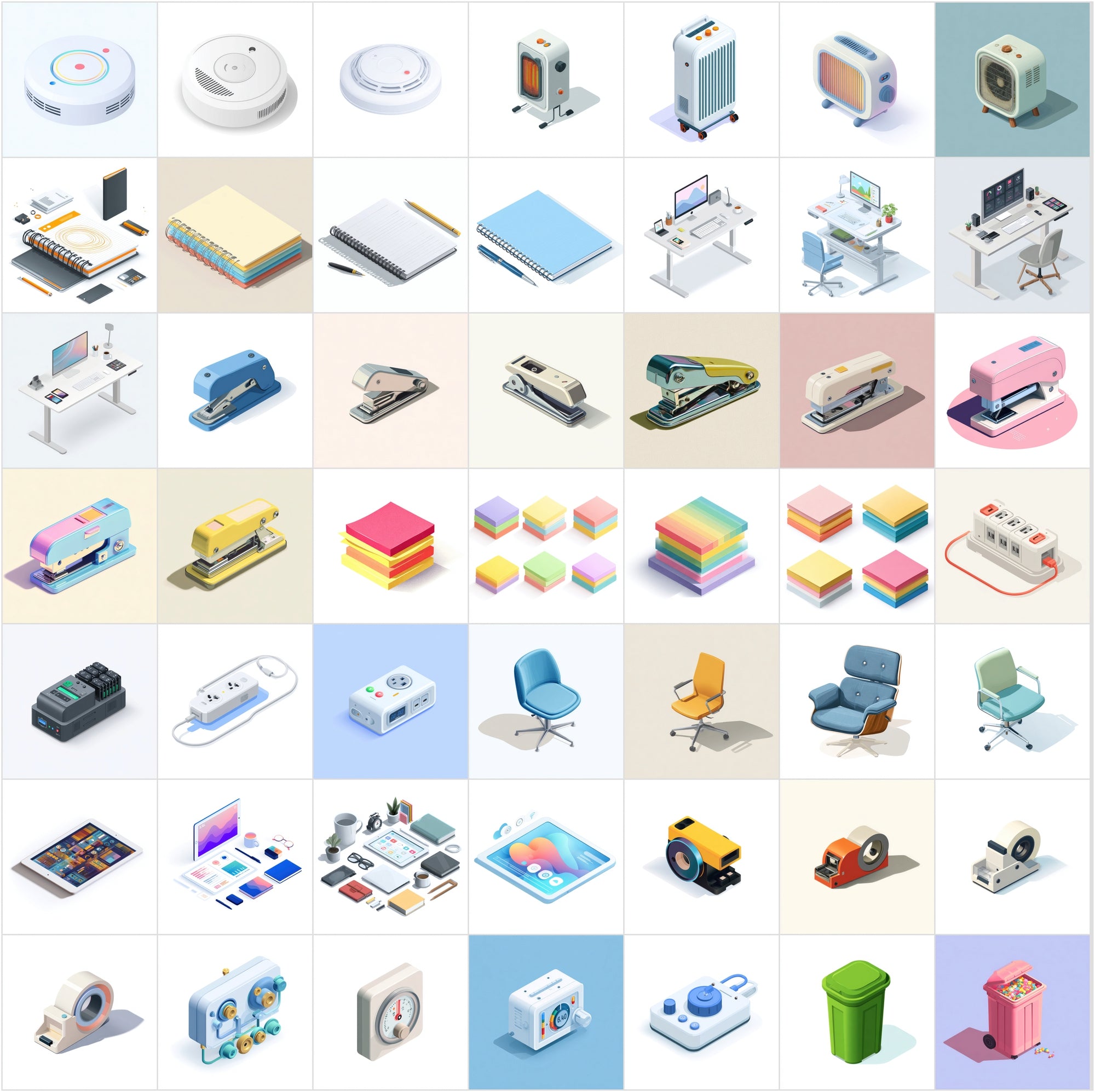430 Isometric Office Illustrations