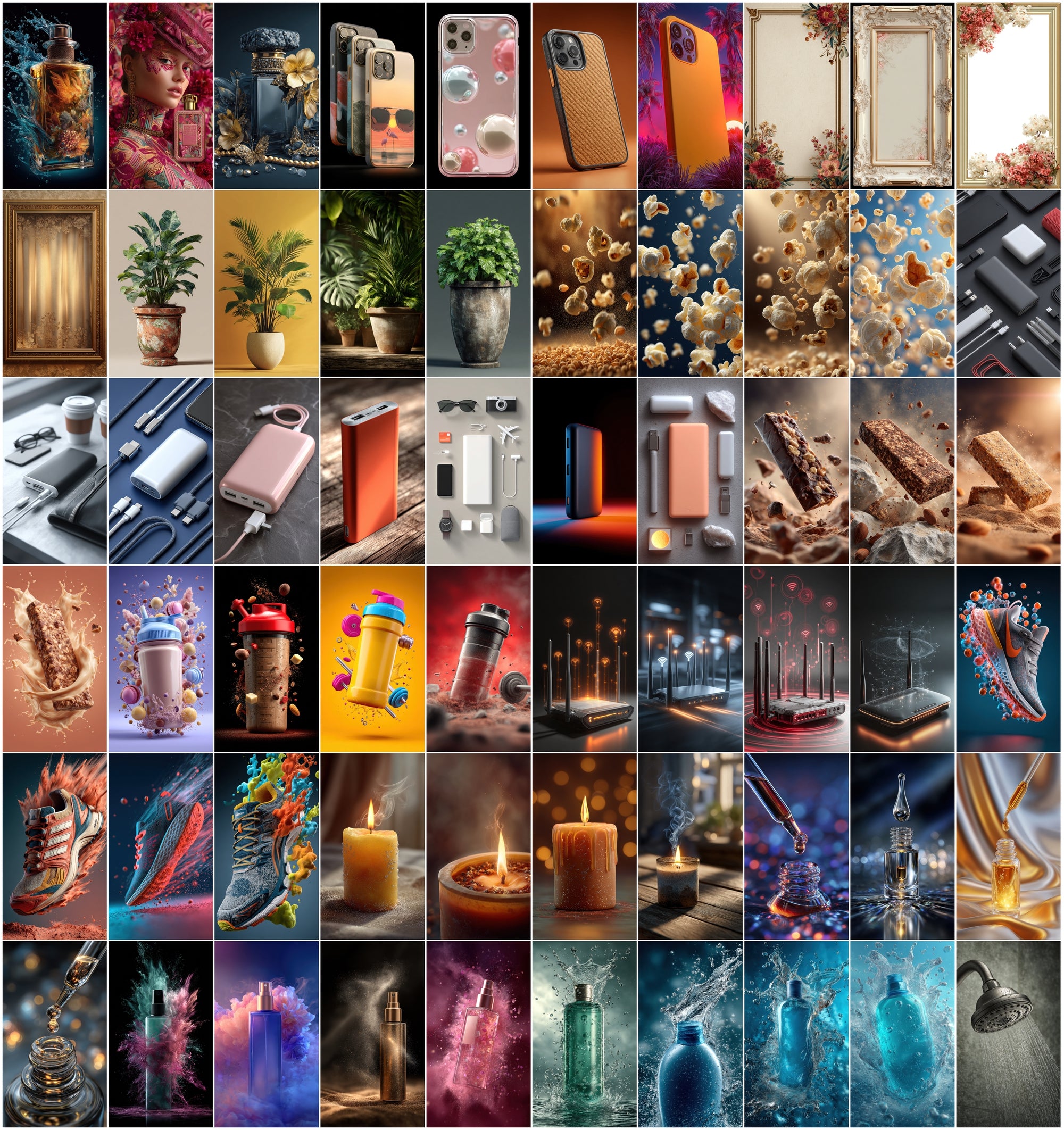 620 Hyper-Realistic Advertising Photos Bundle | Food, Beauty, Tech & Lifestyle Images