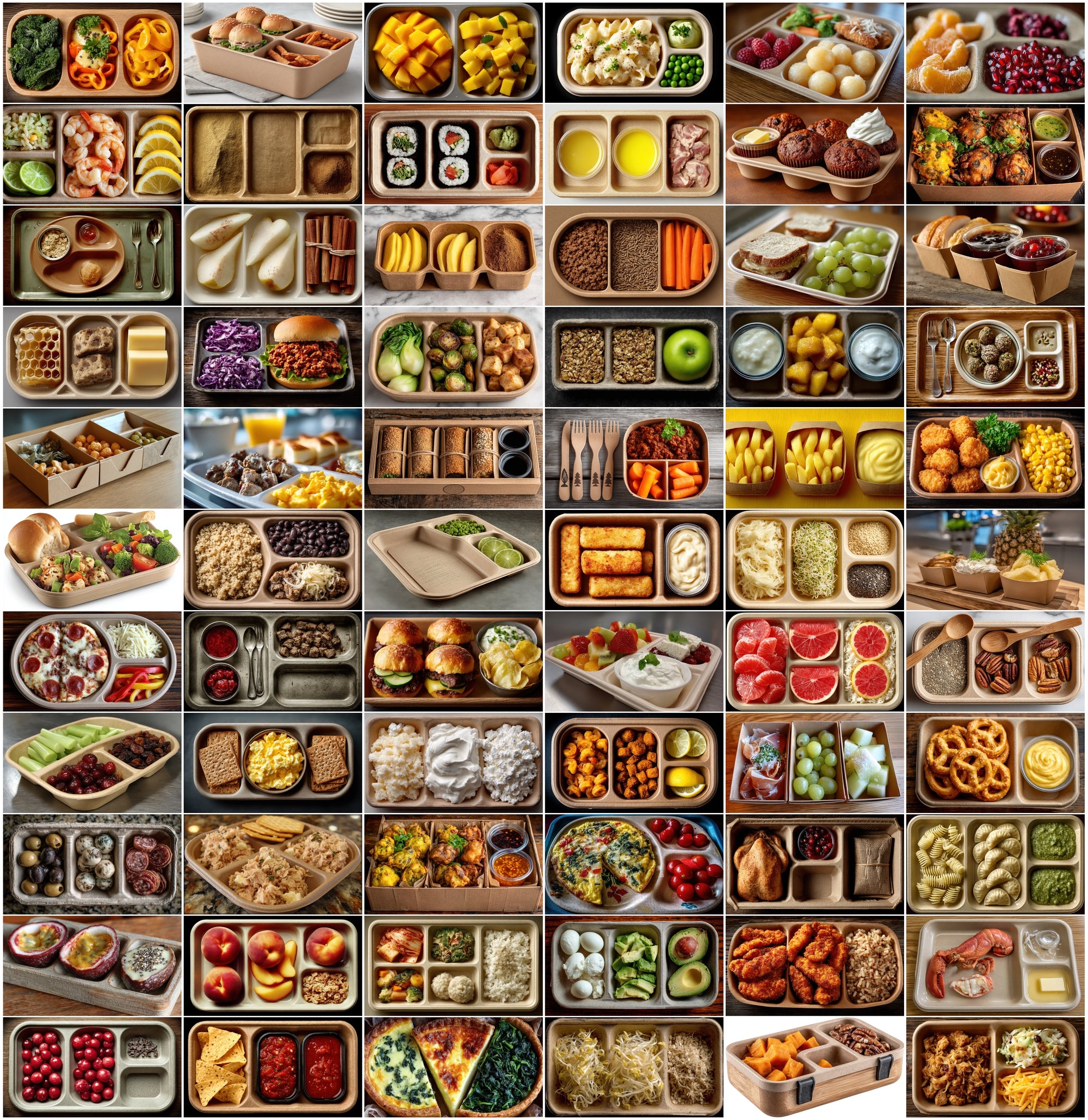 620 Eco-Friendly School Lunch Tray Photos - Healthy Meal Assets