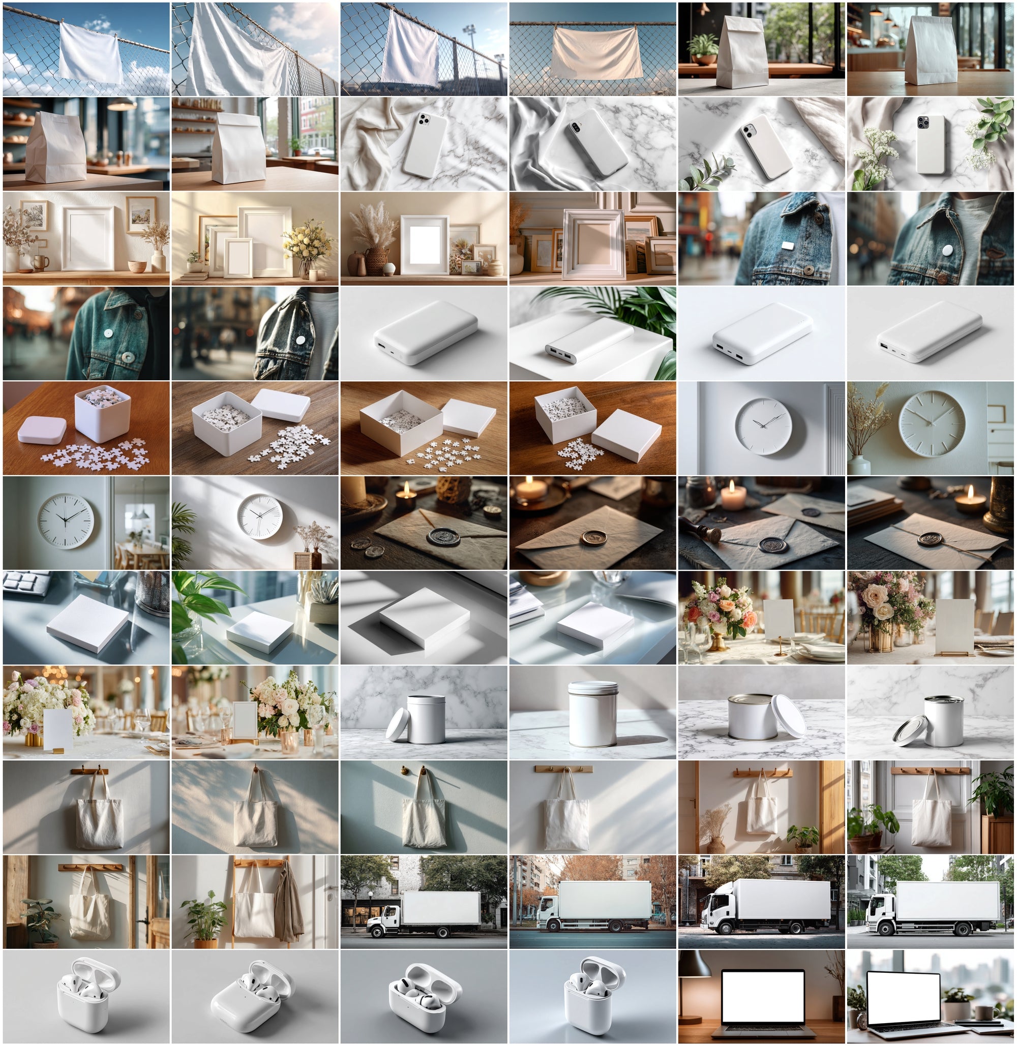 625 Mockup Images Bundle - Magazine, Phone, Packaging, Apparel & More