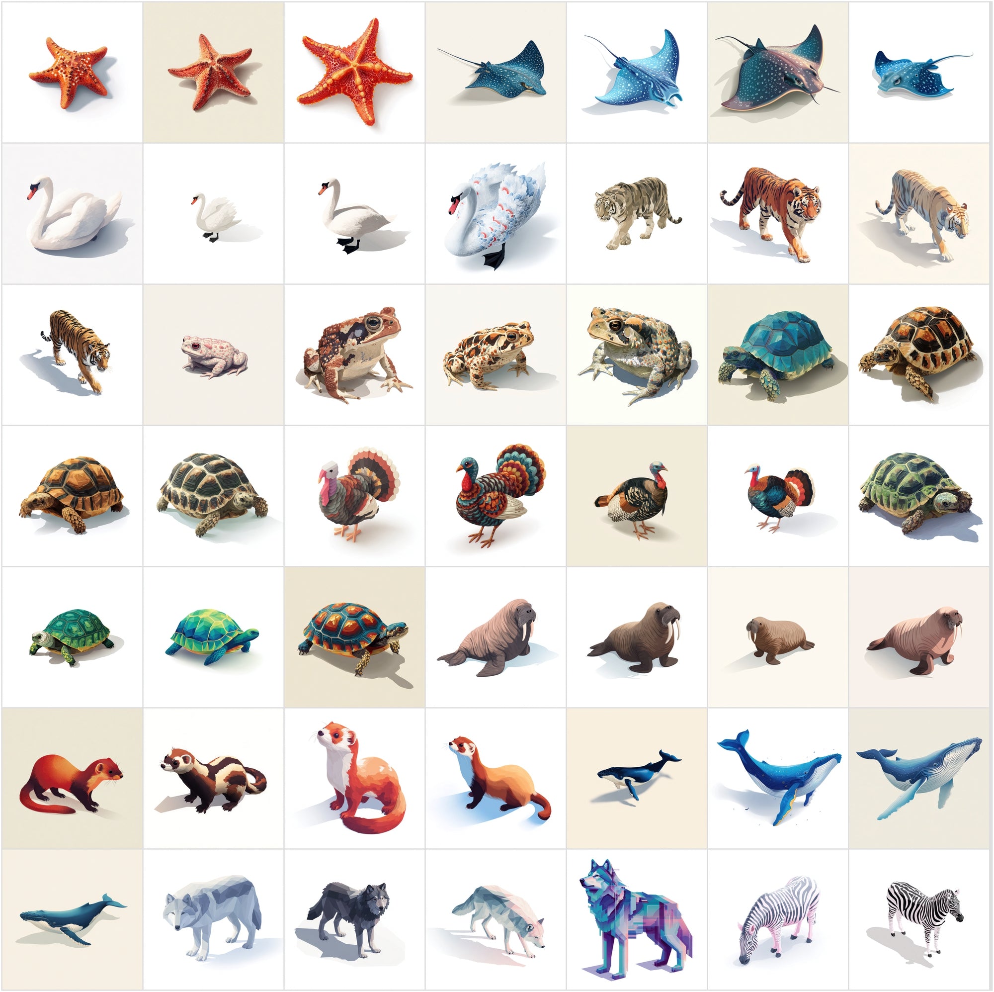 443 Isometric Animal Illustrations
