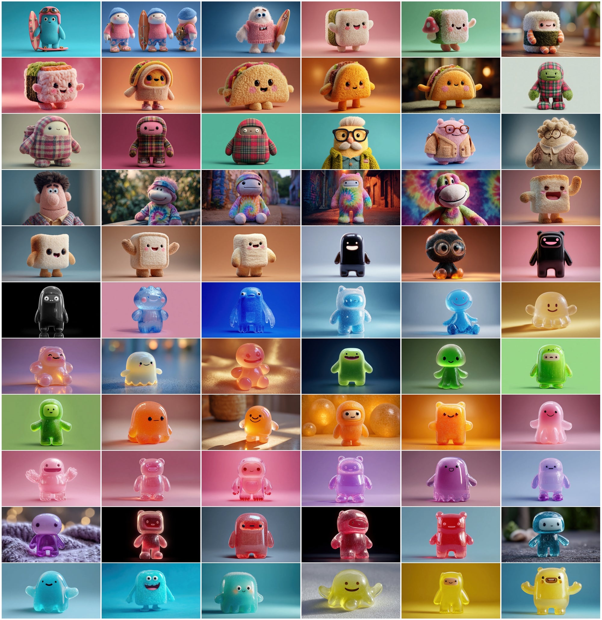 620 Cute Character Clipart Bundle: Bold Pop Art Graphics