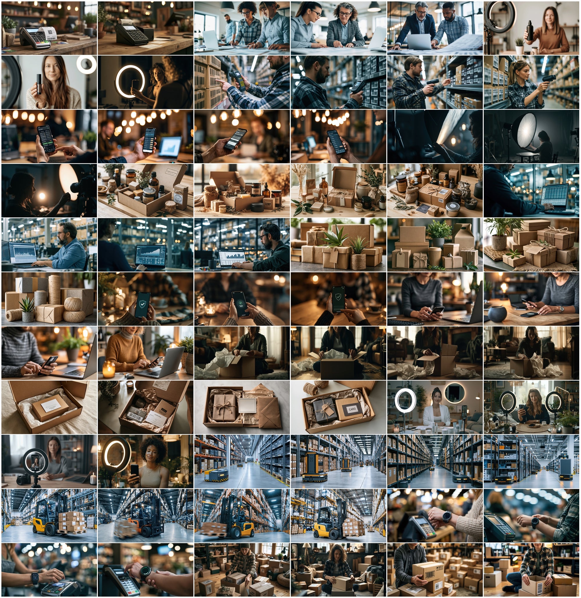 590 E-Commerce Stock Photos Bundle | Online Shopping, Delivery & Payment Images | Commercial Use JPG Pack