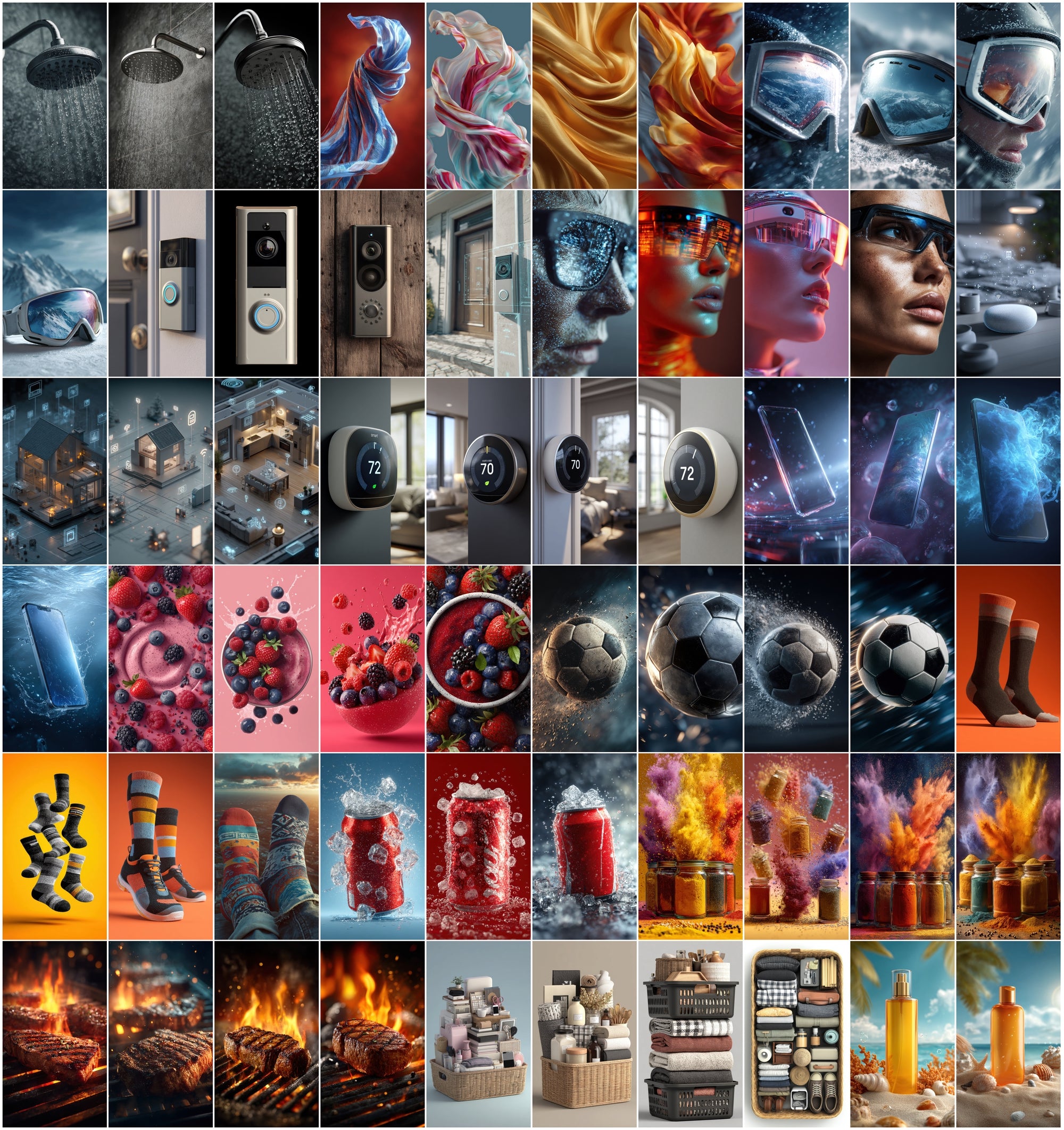 620 Hyper-Realistic Advertising Photos Bundle | Food, Beauty, Tech & Lifestyle Images