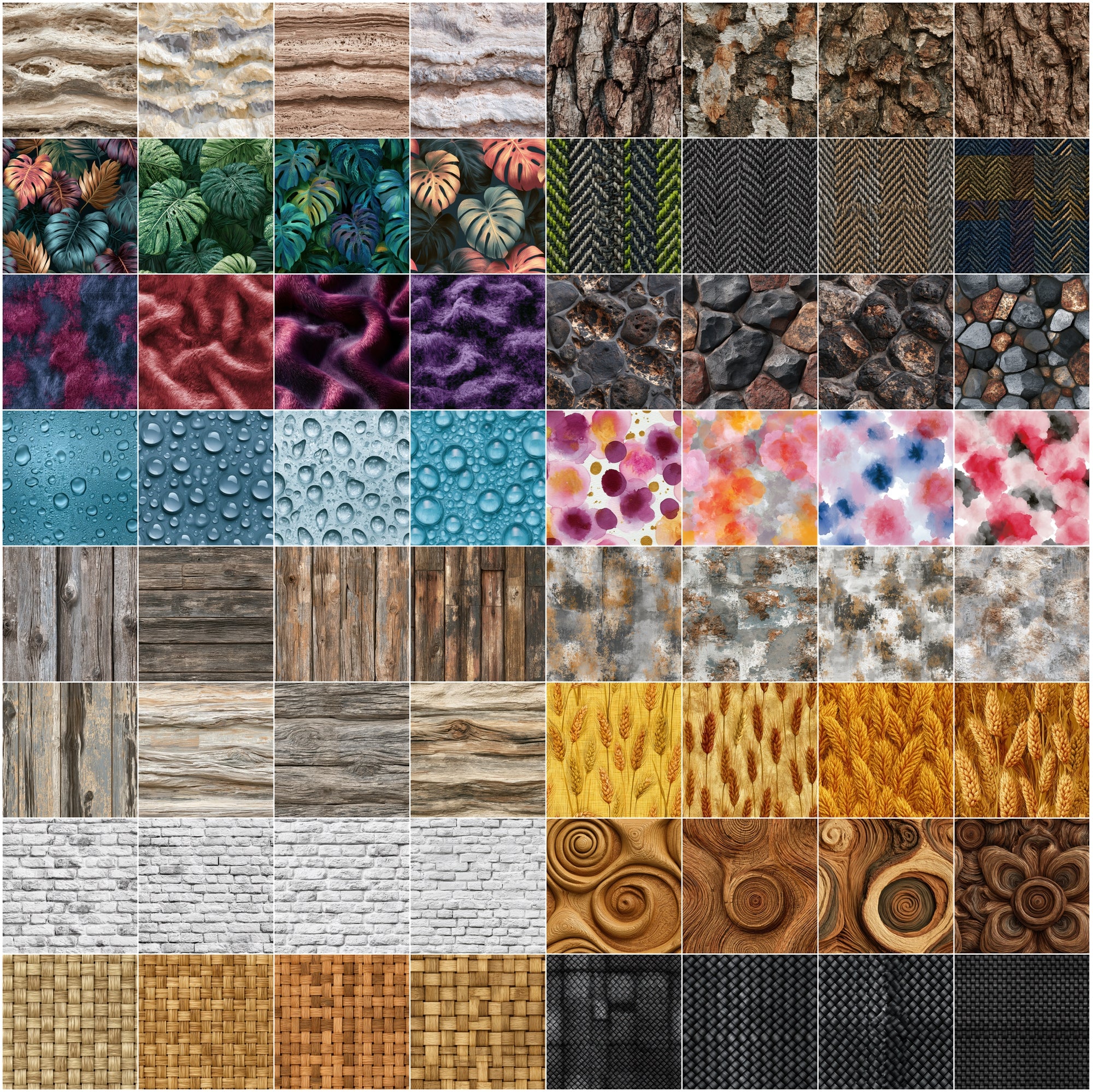 650 Texture Pack | Digital Backgrounds for Design, Print & Crafts