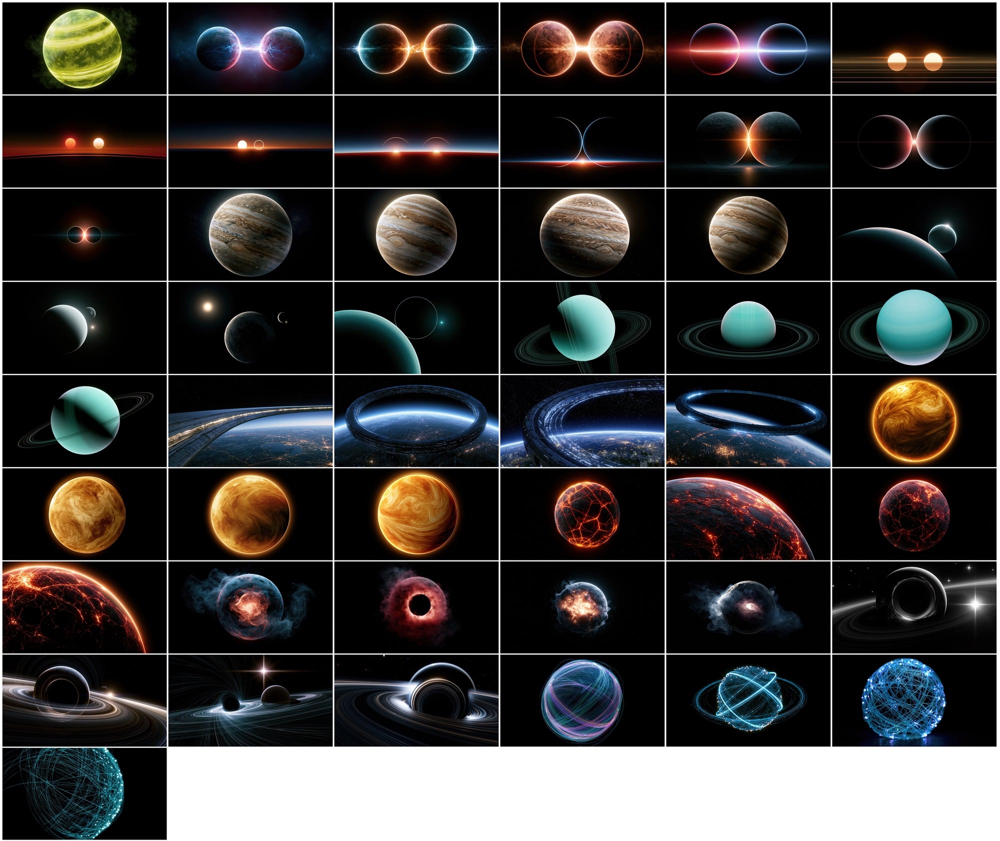 640 3D Planet Wallpapers | AMOLED Space Backgrounds Bundle
