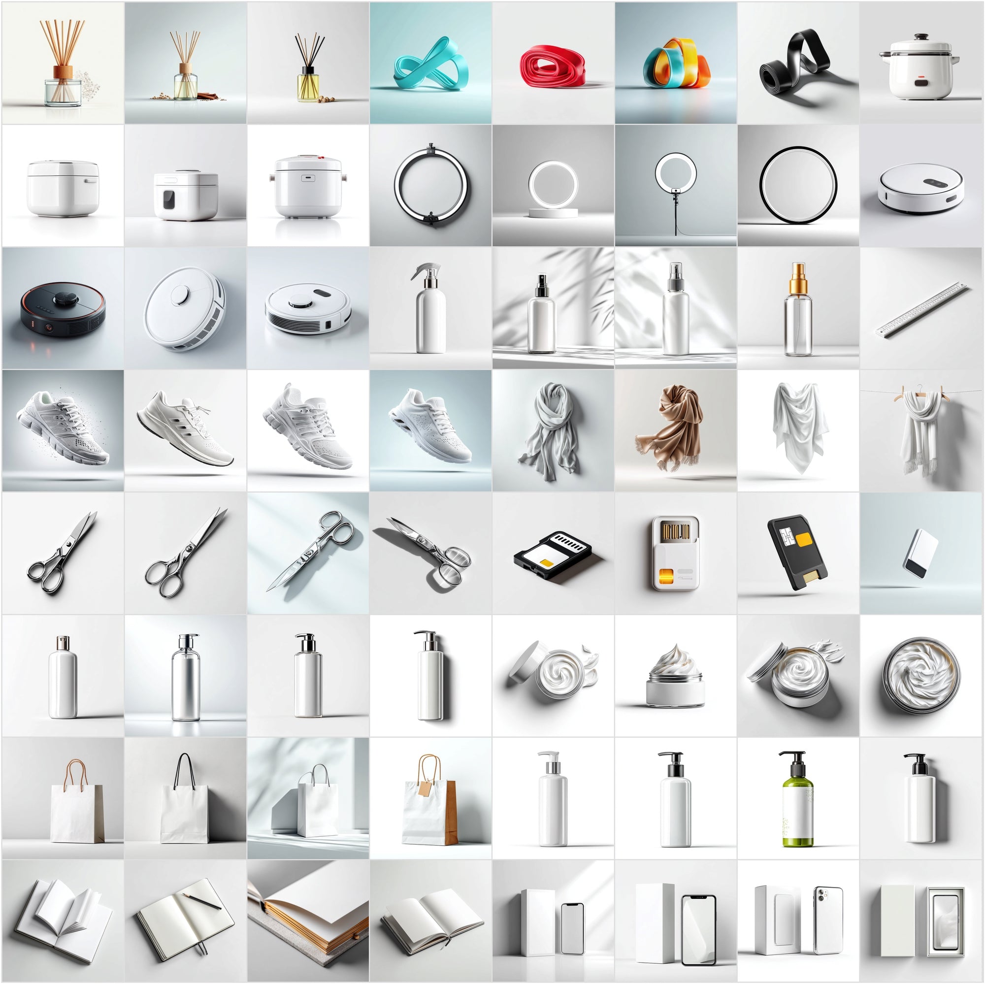 850 Product Mockup Images Bundle - Minimal