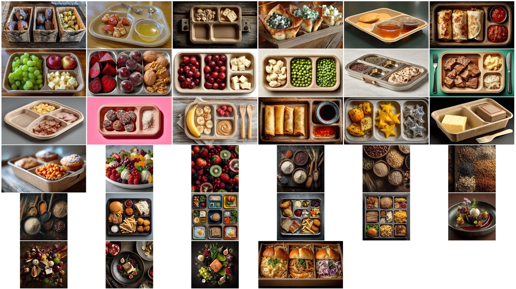 620 Eco-Friendly School Lunch Tray Photos - Healthy Meal Assets