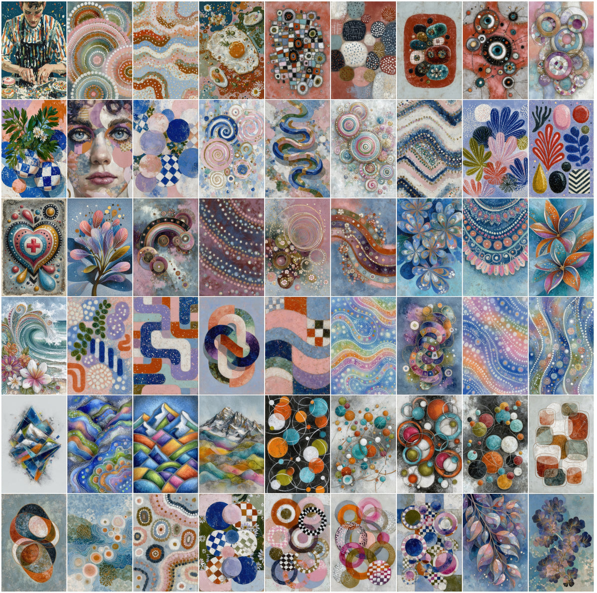 630 Abstract Geometric Art Backgrounds