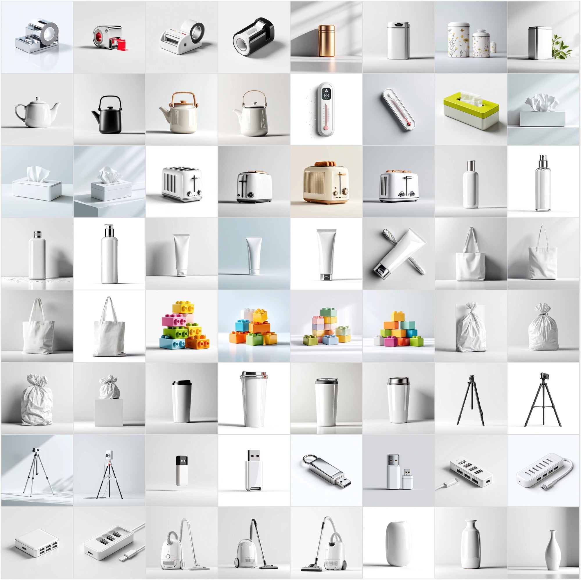 850 Product Mockup Images Bundle - Minimal