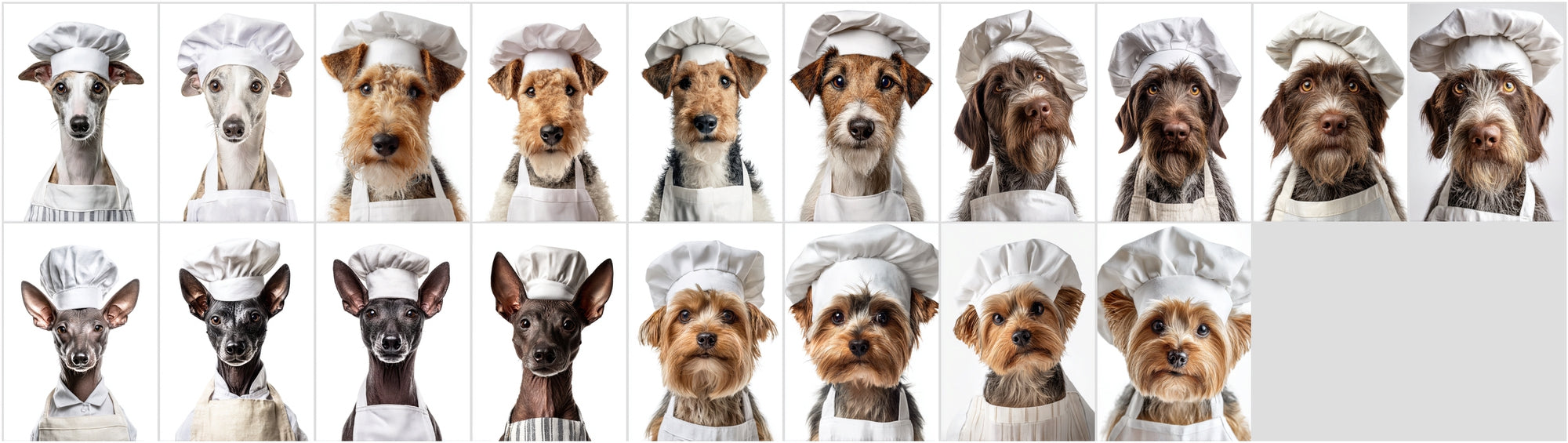 780 Realistic Dog Chef Photos | Dog Breed Clipart Bundle