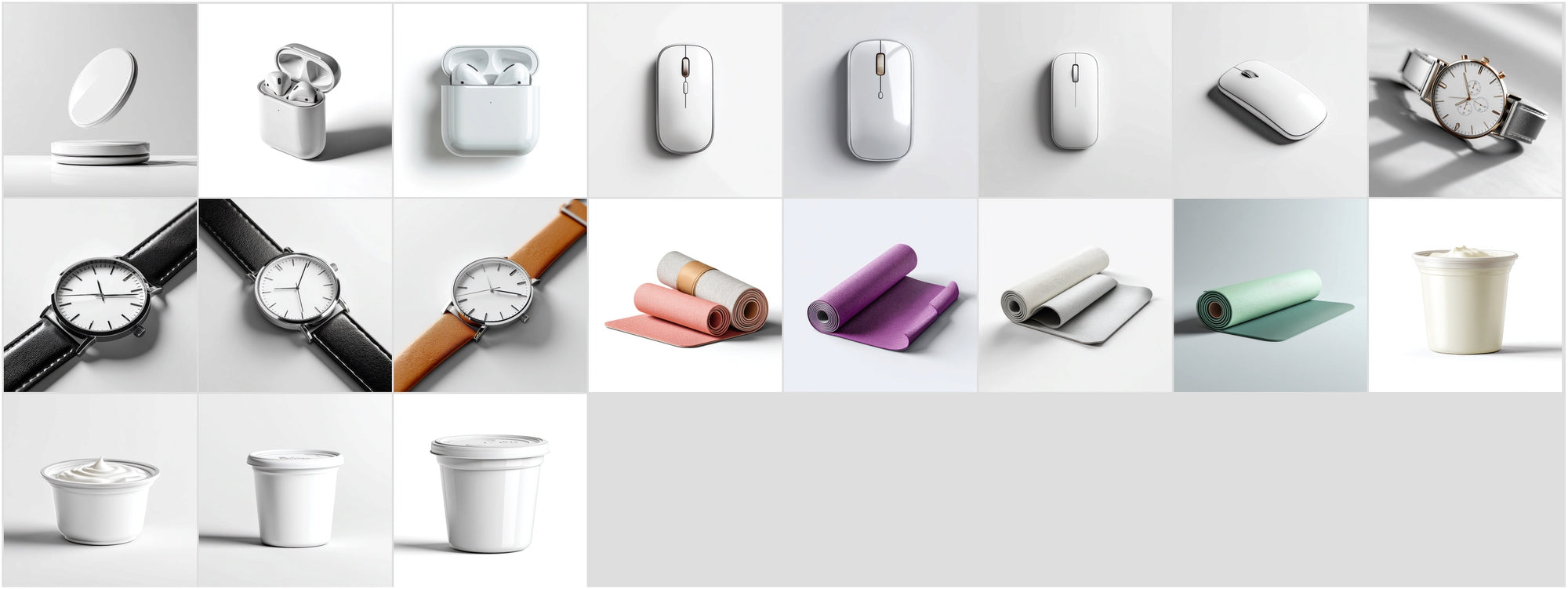 850 Product Mockup Images Bundle - Minimal