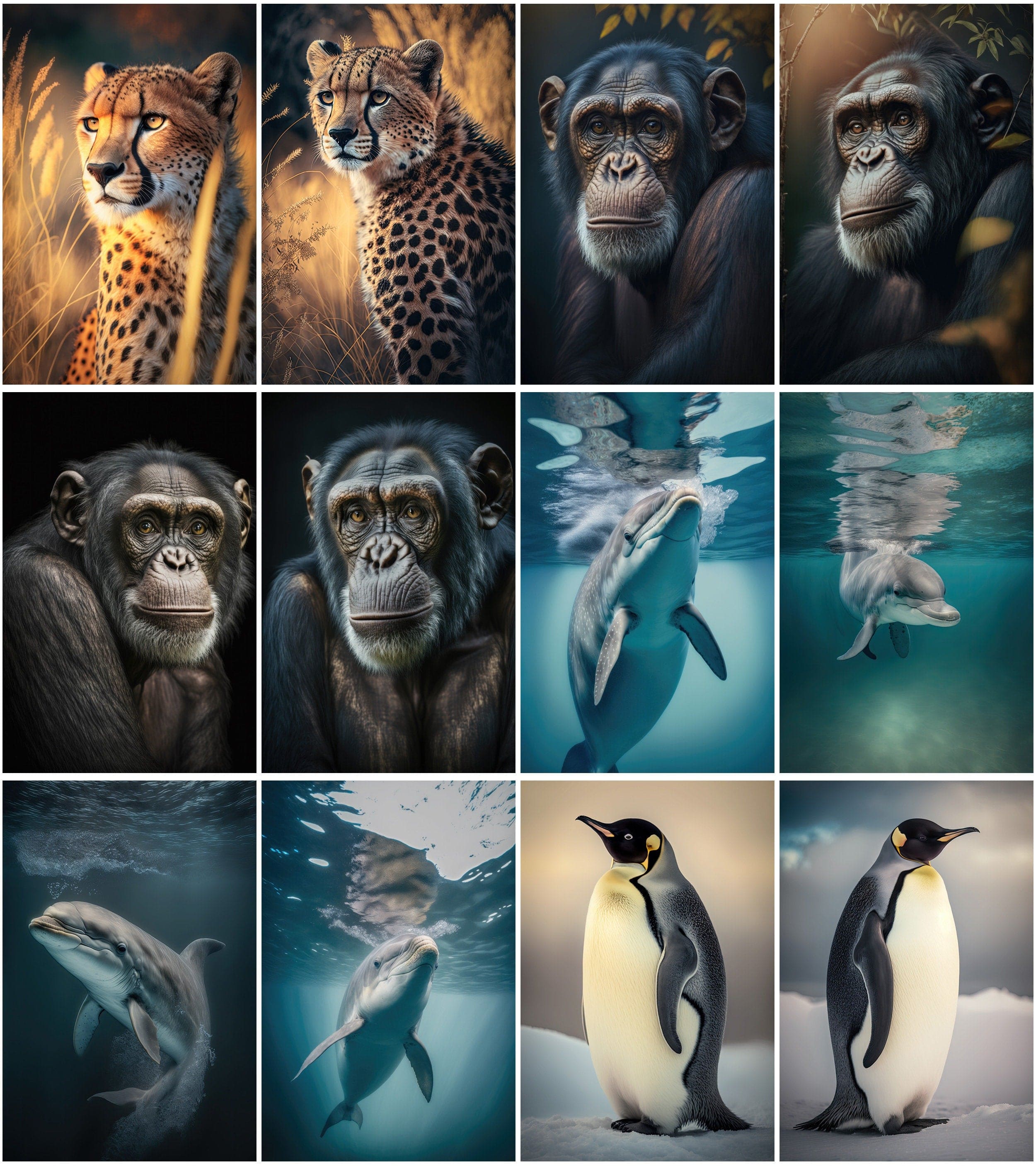 Transform Your Home with 200 Unique Animal Prints | Affordable Art for Animal Lovers Digital Download Sumobundle