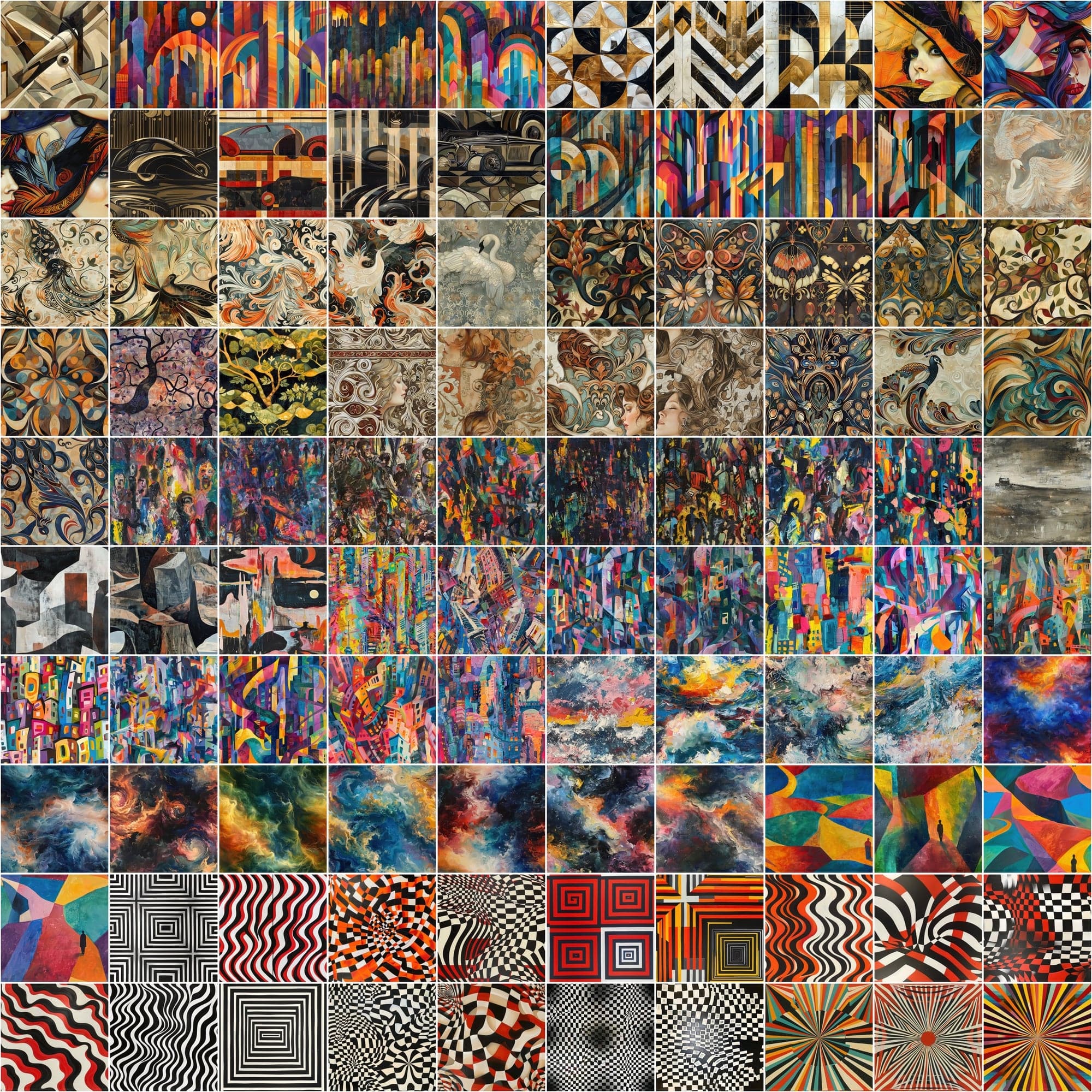 Ultimate 1900 Seamless Patterns Pack - 20 Artistic Styles - JPG & Photoshop PAT Digital Download Sumobundle