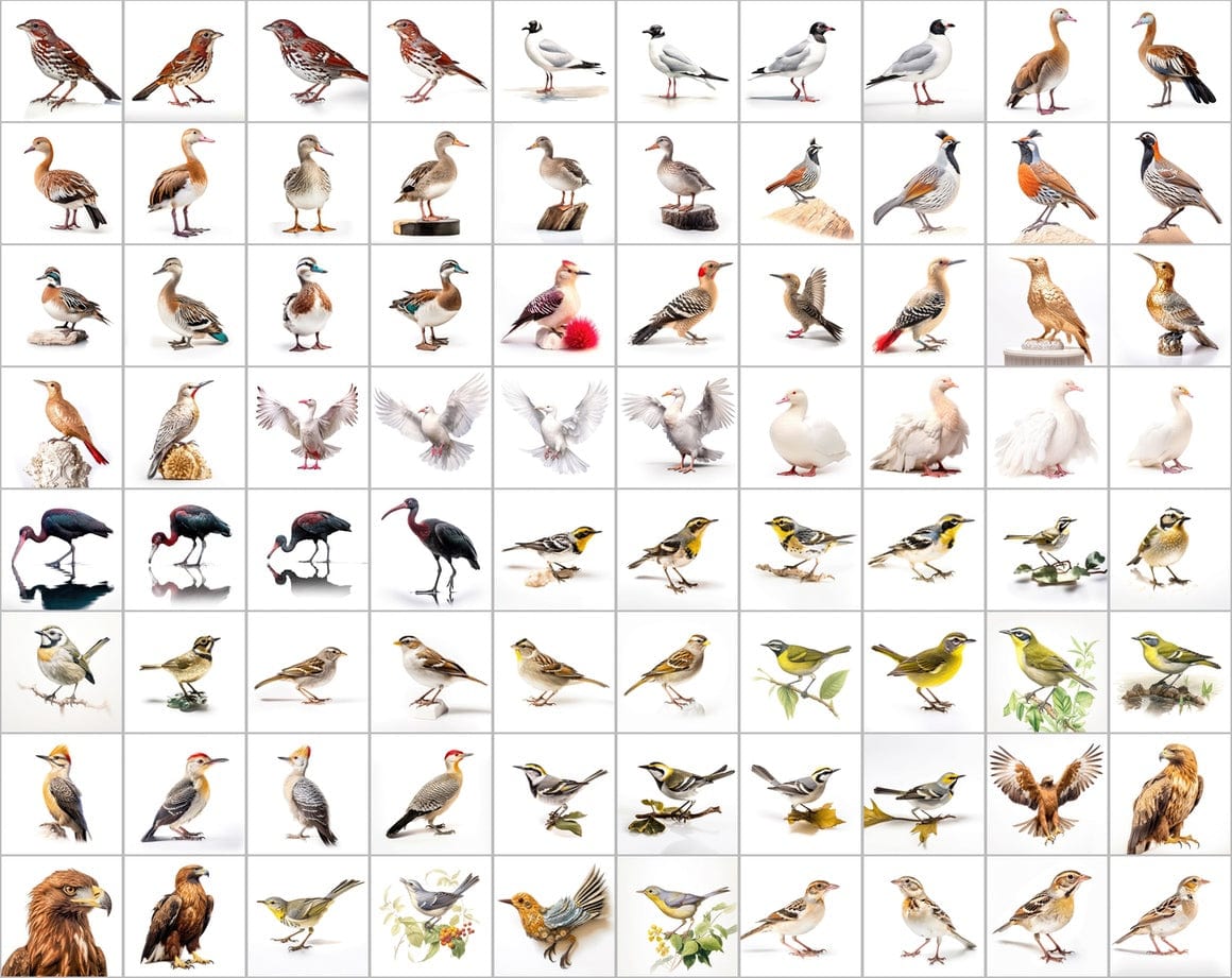 Ultimate Bird Breed PNG Image Bundle - 3300+ Premium Quality Images - Transparent Backgrounds Digital Download Sumobundle