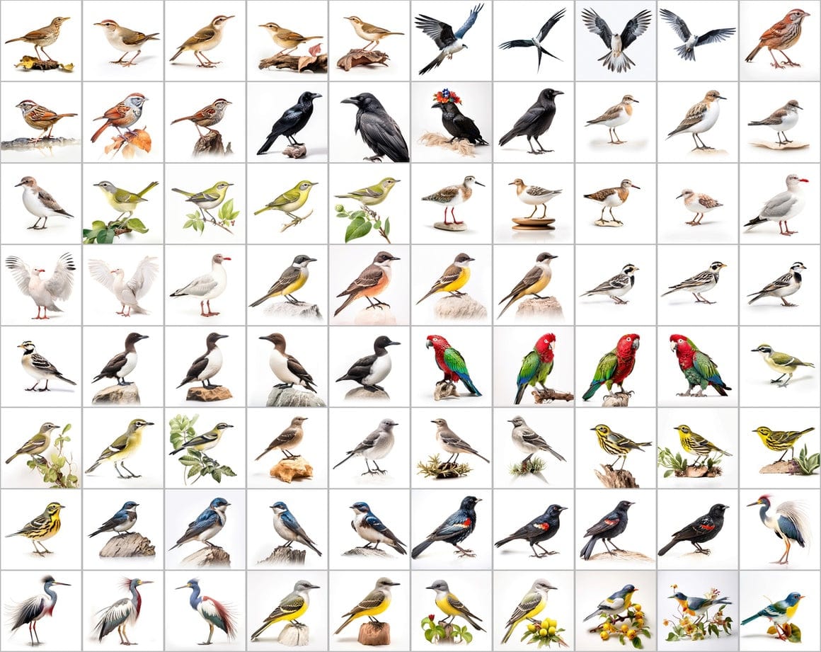 Ultimate Bird Breed PNG Image Bundle - 3300+ Premium Quality Images - Transparent Backgrounds Digital Download Sumobundle