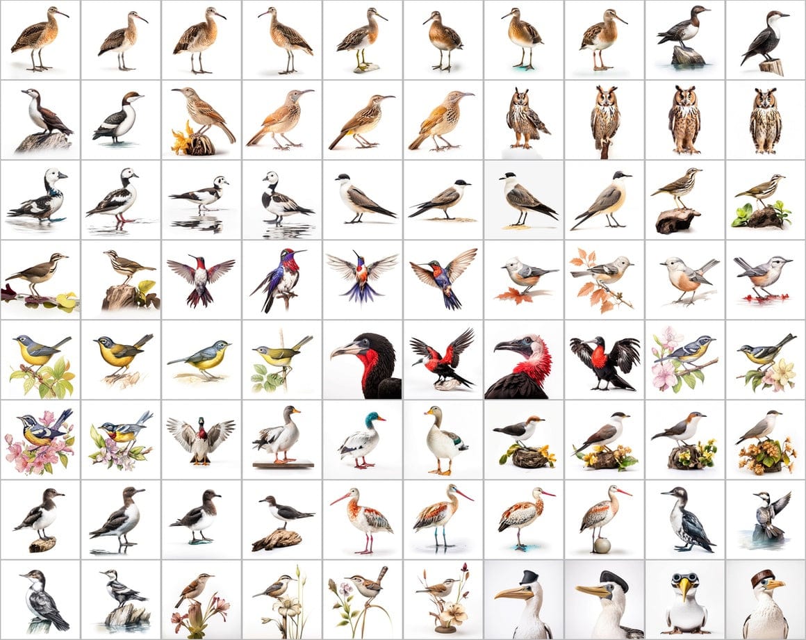 Ultimate Bird Breed PNG Image Bundle - 3300+ Premium Quality Images - Transparent Backgrounds Digital Download Sumobundle