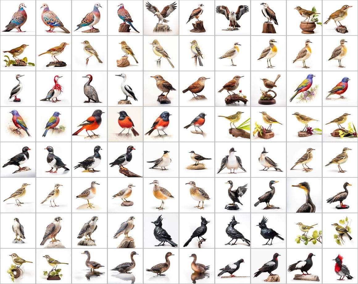 Ultimate Bird Breed PNG Image Bundle - 3300+ Premium Quality Images - Transparent Backgrounds Digital Download Sumobundle