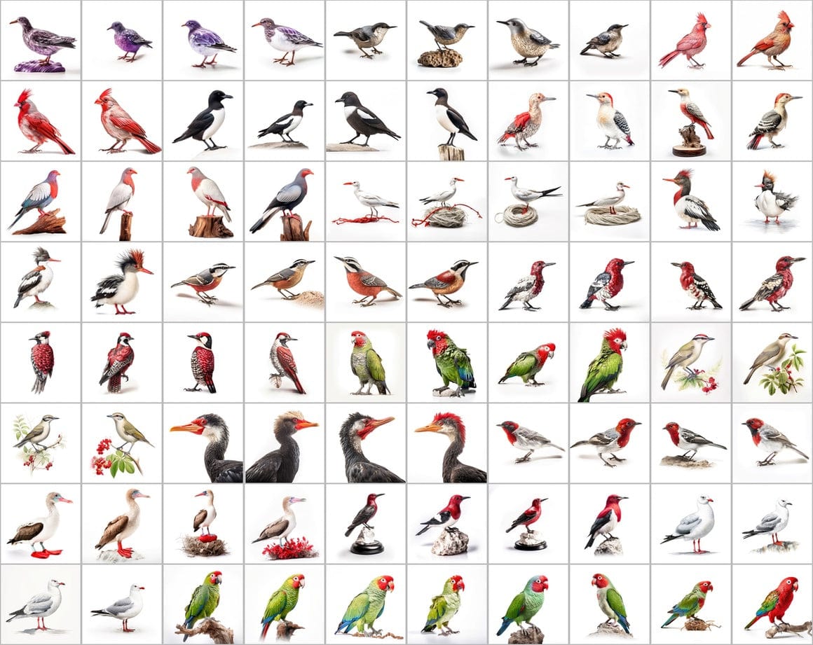 Ultimate Bird Breed PNG Image Bundle - 3300+ Premium Quality Images - Transparent Backgrounds Digital Download Sumobundle