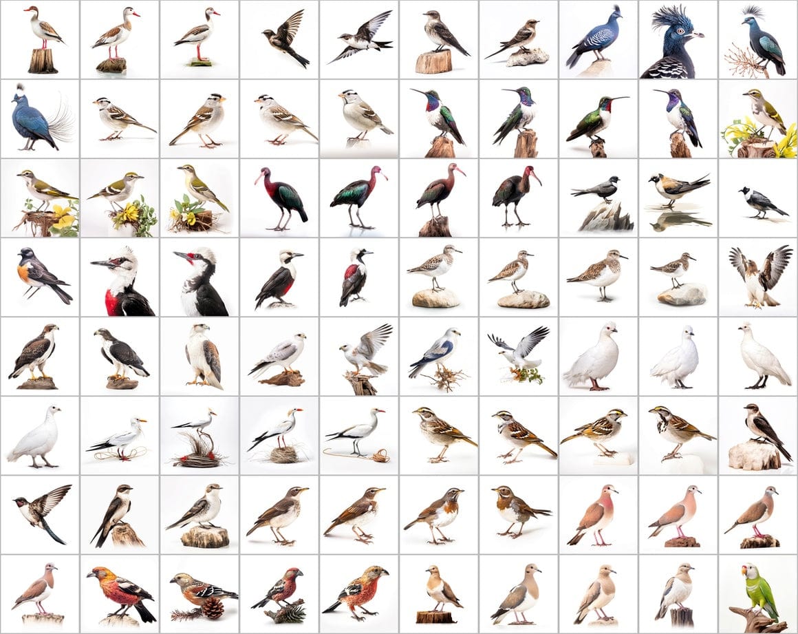 Ultimate Bird Breed PNG Image Bundle - 3300+ Premium Quality Images - Transparent Backgrounds Digital Download Sumobundle