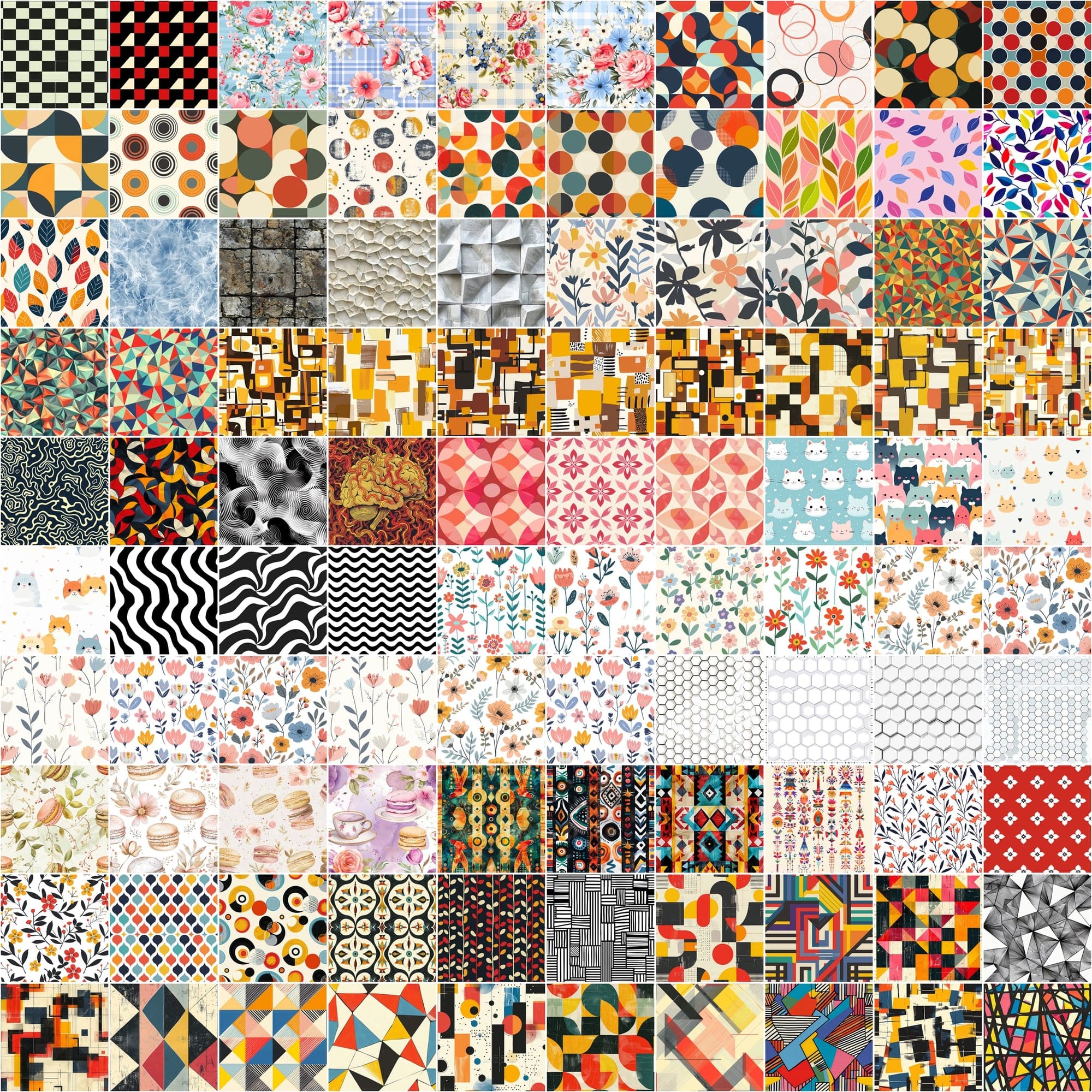 Ultimate Collection of 1000 Seamless Patterns Digital Download Sumobundle