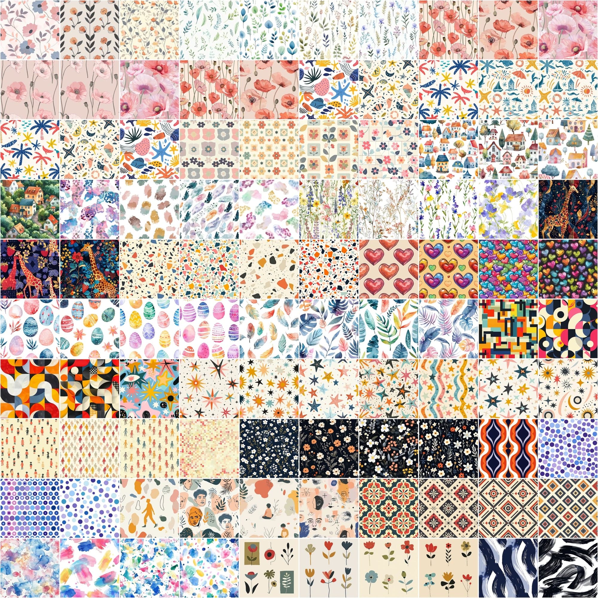 Ultimate Collection of 1000 Seamless Patterns Digital Download Sumobundle