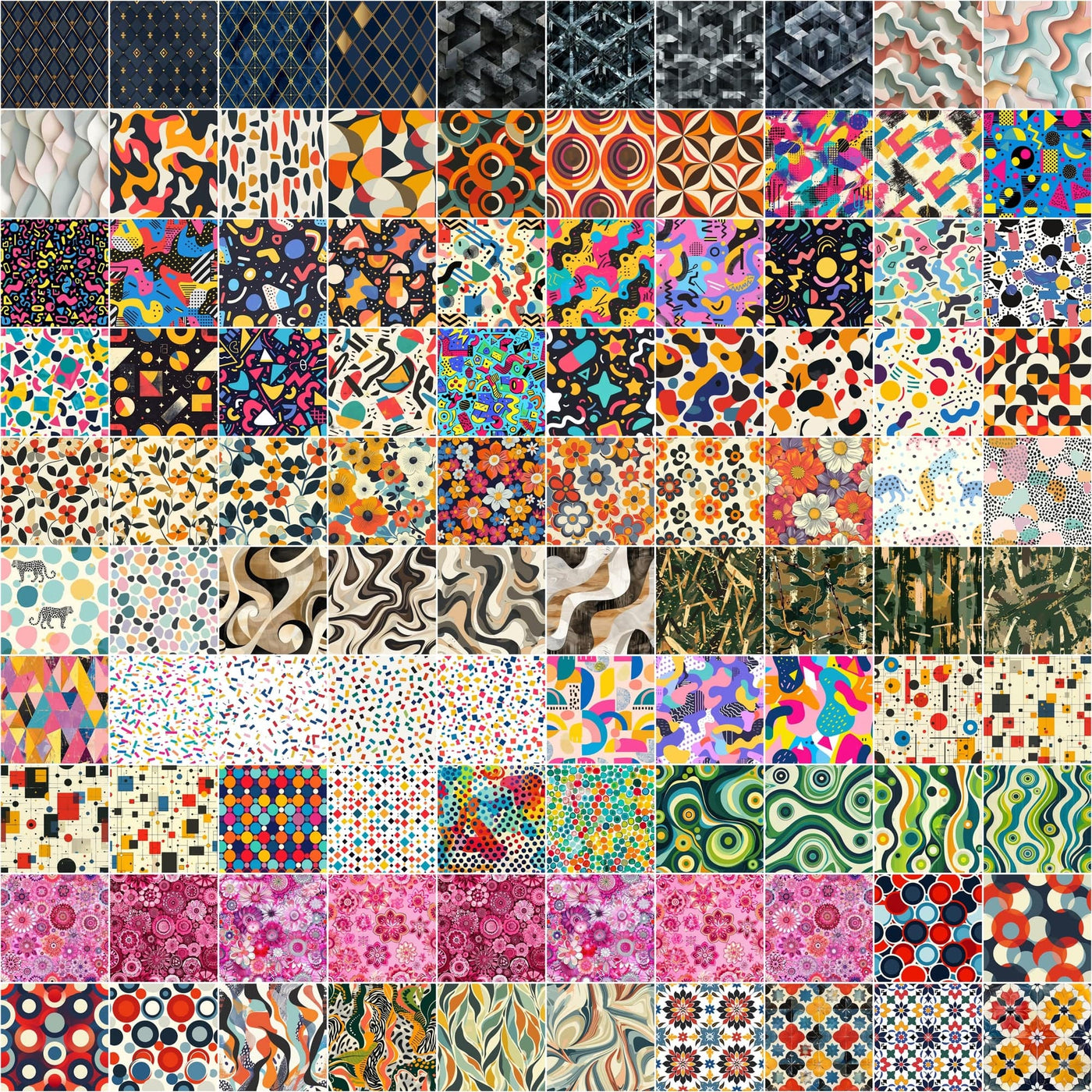 Ultimate Collection of 1000 Seamless Patterns