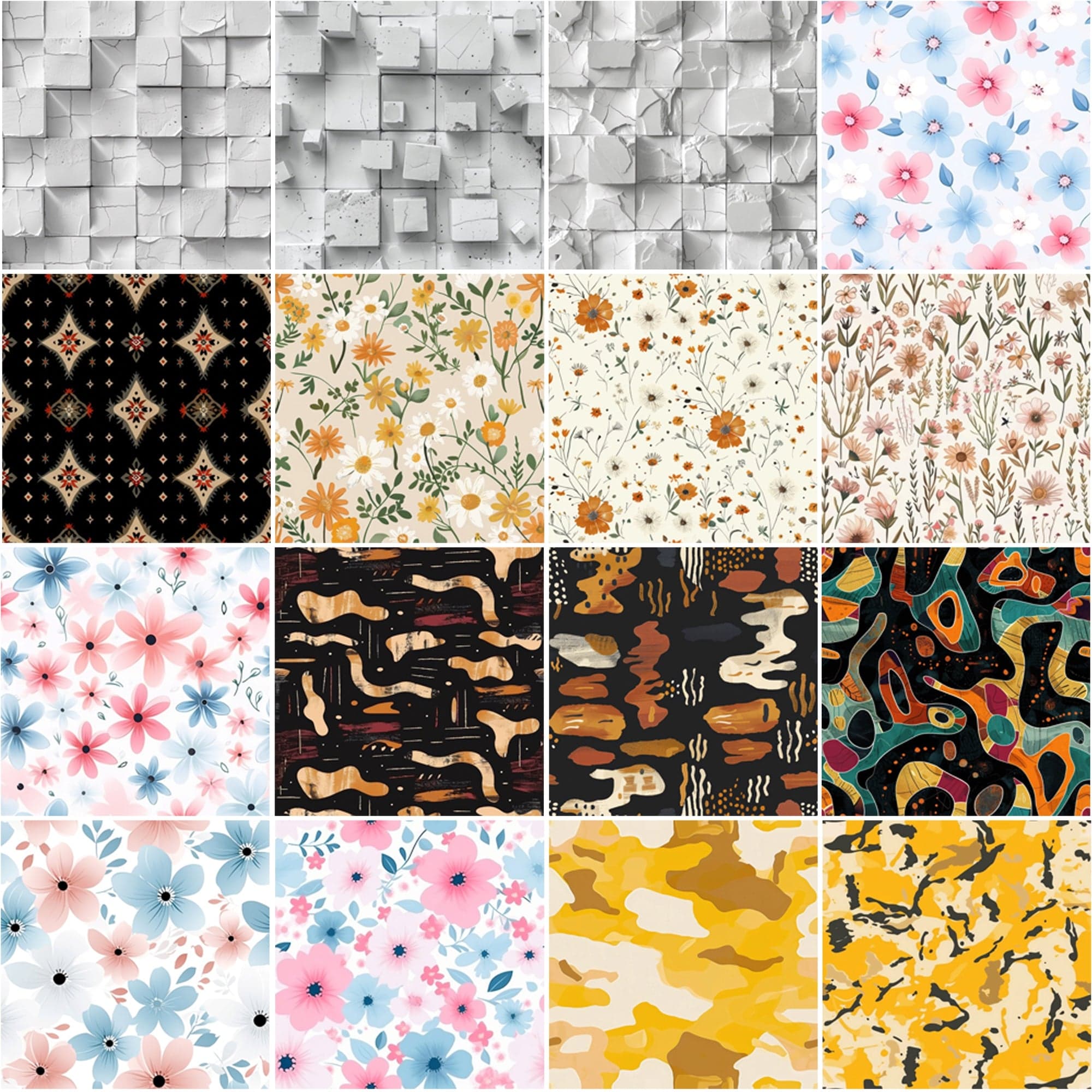 Ultimate Collection of 1000 Seamless Patterns Digital Download Sumobundle