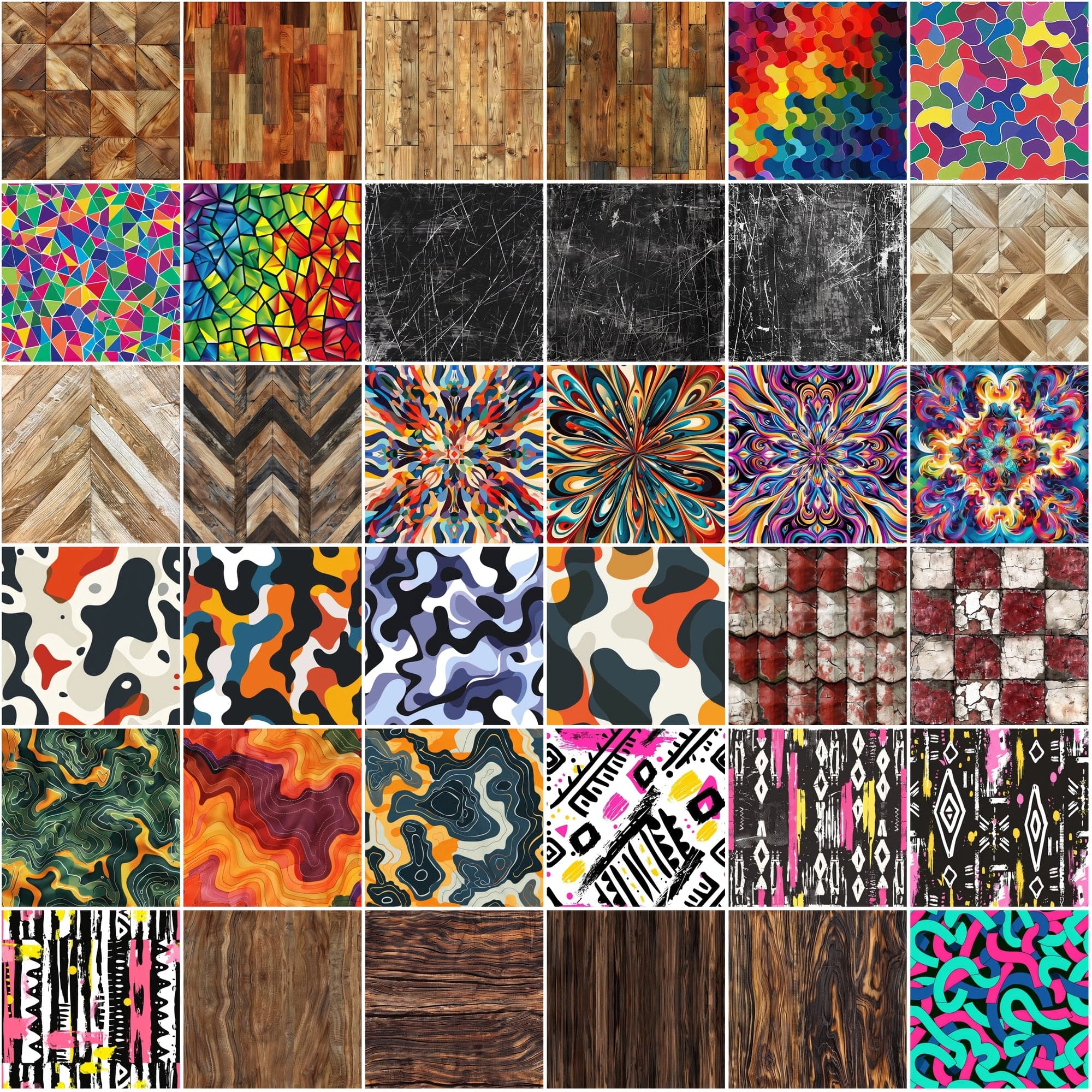 Ultimate Collection of 380 Seamless Patterns: Diverse Textures & Geometric Designs with Commercial License Sumobundle