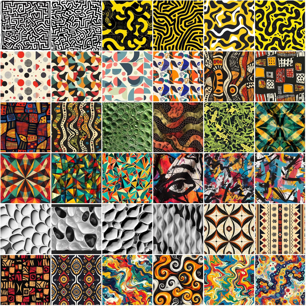 Patterns Collection Ultimate Collection of 380 Seamless Patterns: Diverse Textures & Geome