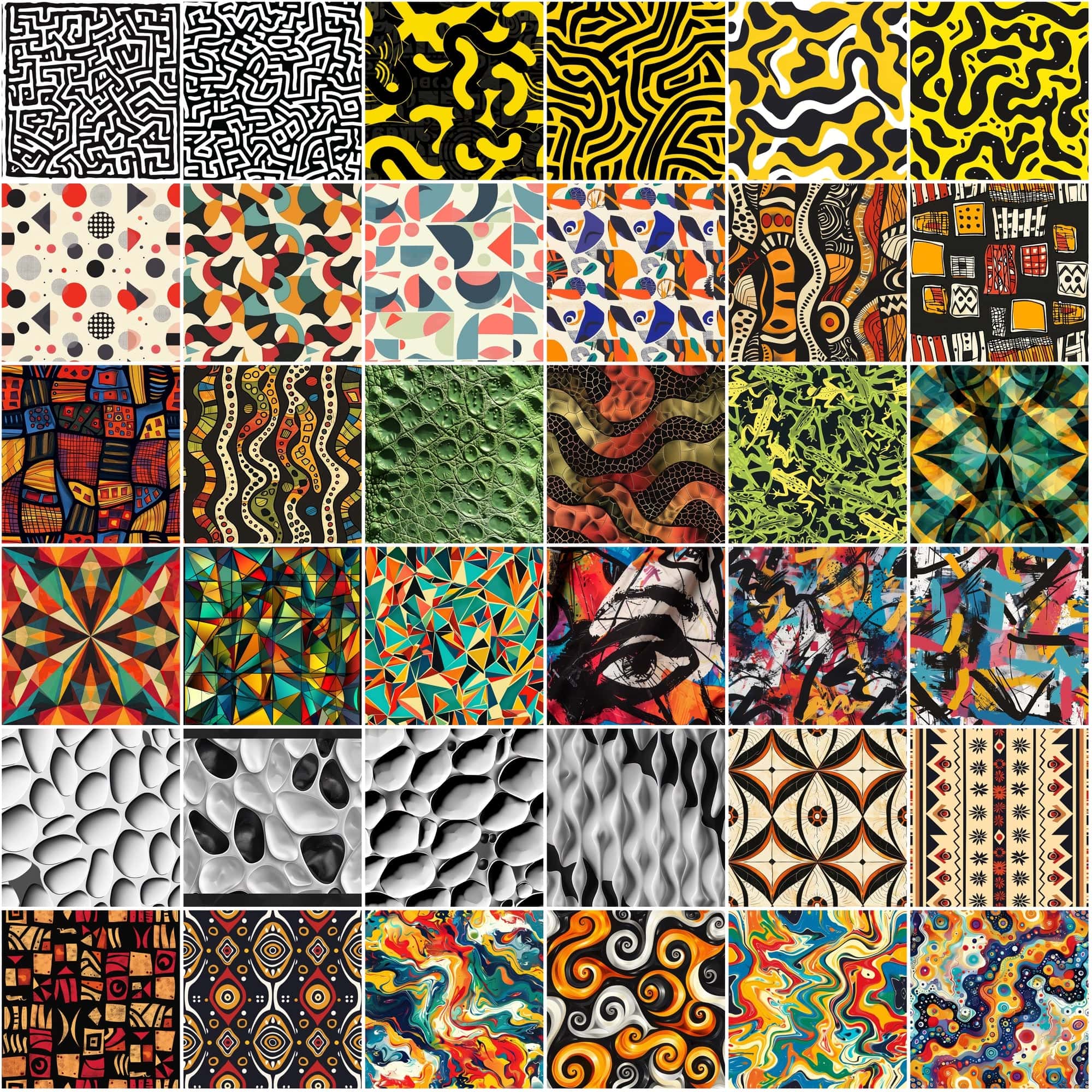 Ultimate Collection of 380 Seamless Patterns: Diverse Textures & Geometric Designs with Commercial License Sumobundle