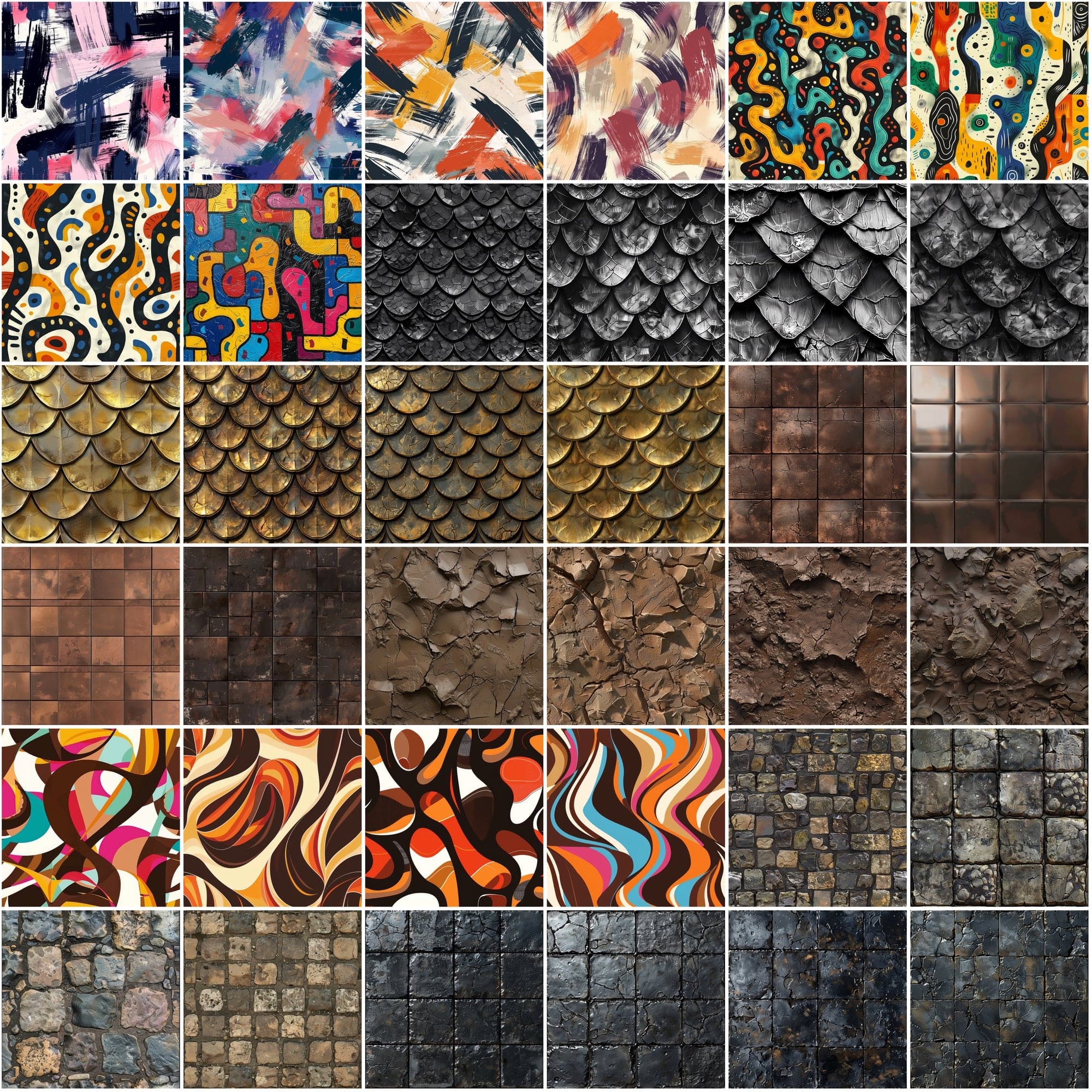 Ultimate Collection of 380 Seamless Patterns: Diverse Textures & Geometric Designs with Commercial License Sumobundle