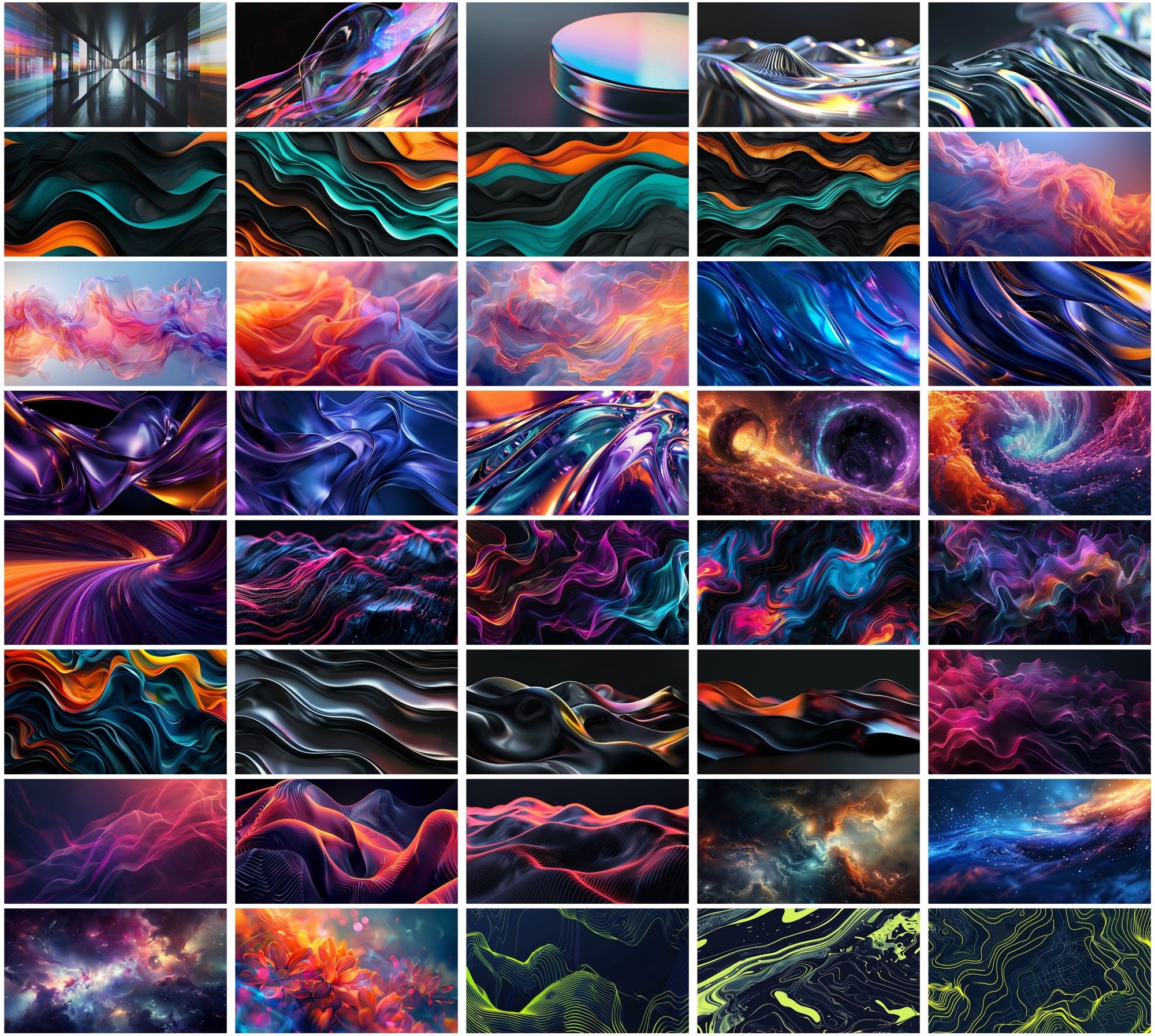 Ultimate Collection of 500 Hero Images & Wallpapers - Neon, Abstract, and Futuristic Designs Digital Download Sumobundle