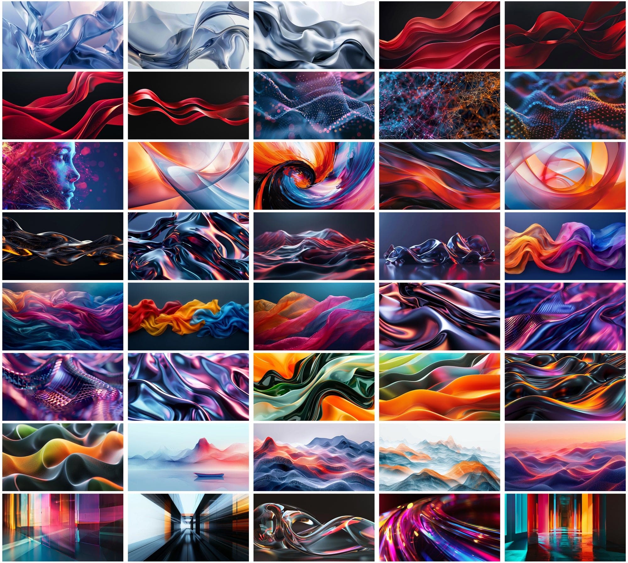 Ultimate Collection of 500 Hero Images & Wallpapers - Neon, Abstract, and Futuristic Designs Digital Download Sumobundle