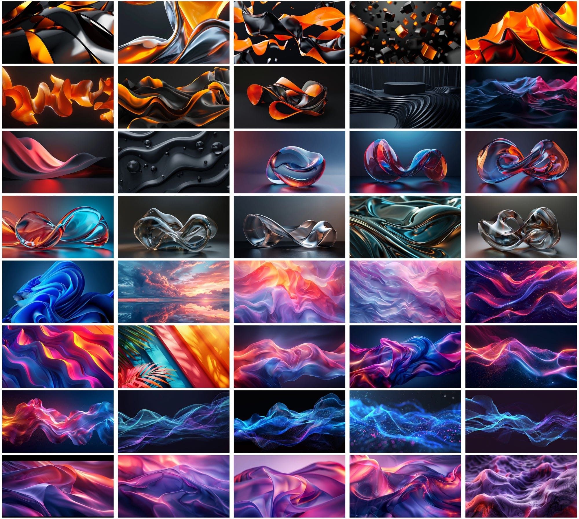 Ultimate Collection of 500 Hero Images & Wallpapers - Neon, Abstract, and Futuristic Designs Digital Download Sumobundle