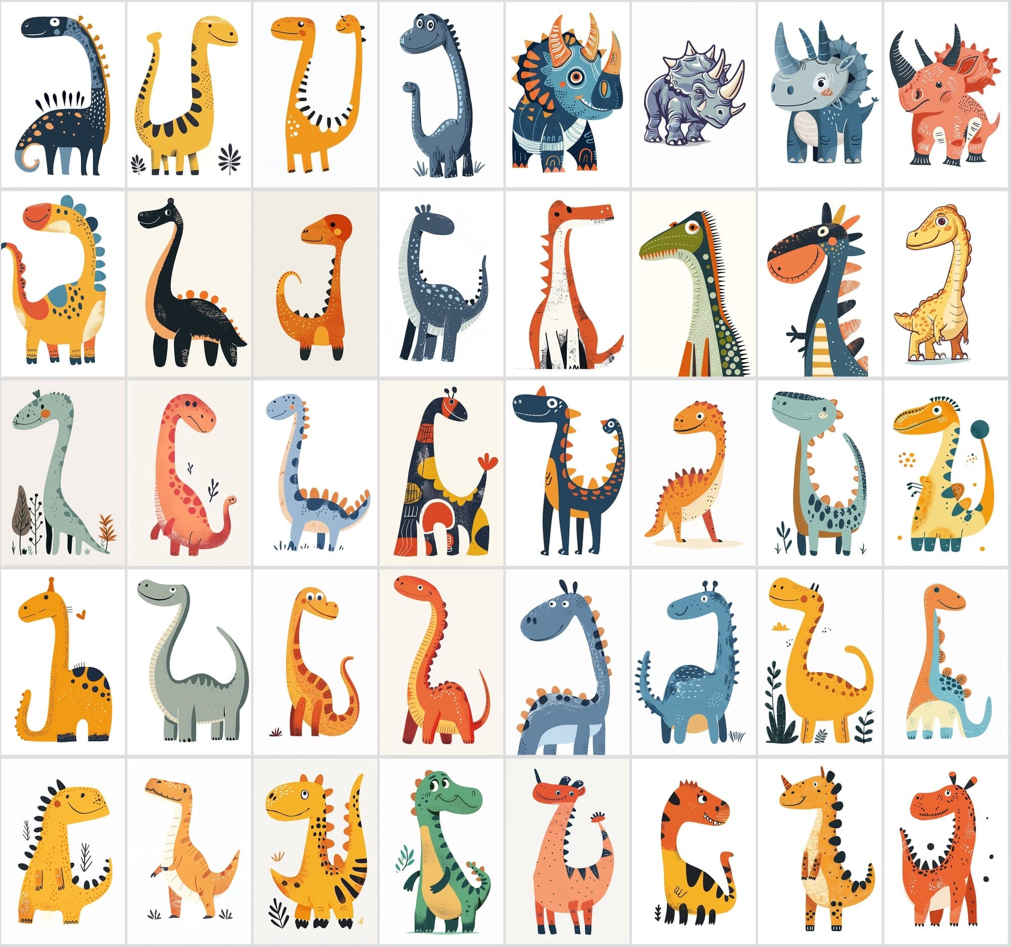 Ultimate Dinosaur Clipart: 420 High-Res PNGs | Transparent | Commercial License Digital Download Sumobundle