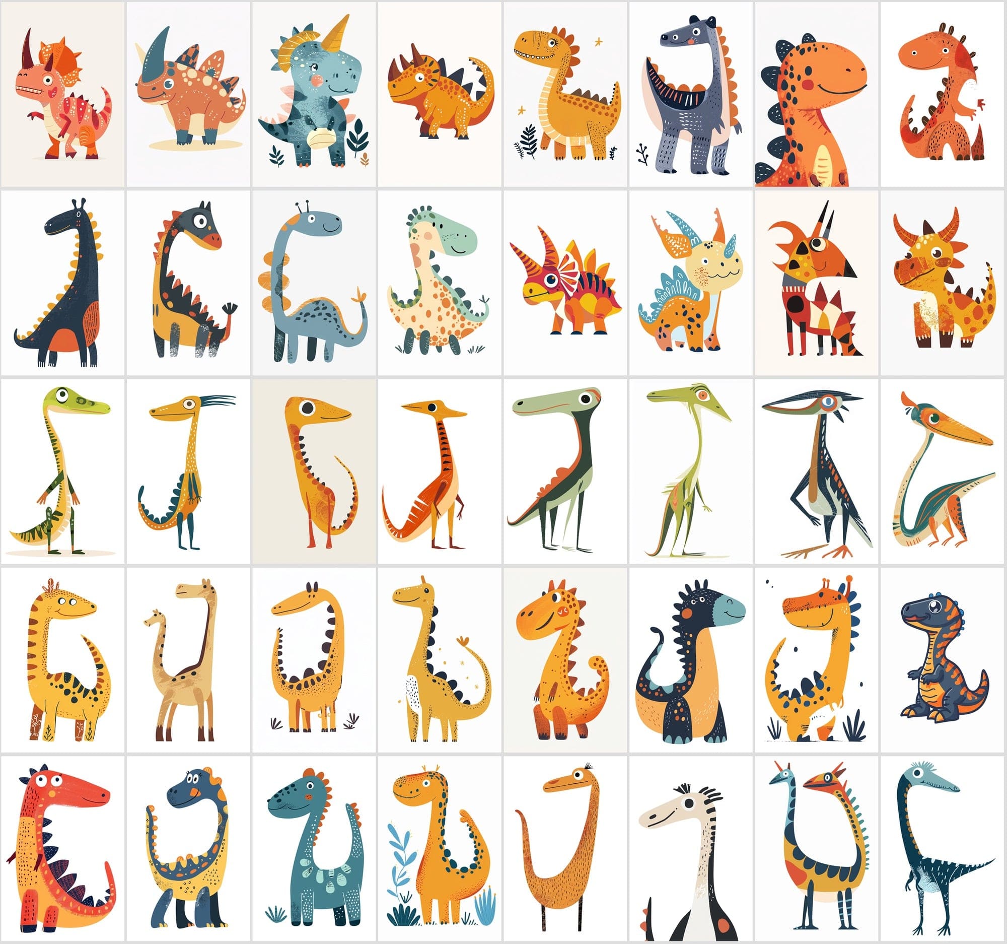 Ultimate Dinosaur Clipart: 420 High-Res PNGs | Transparent | Commercial License Digital Download Sumobundle