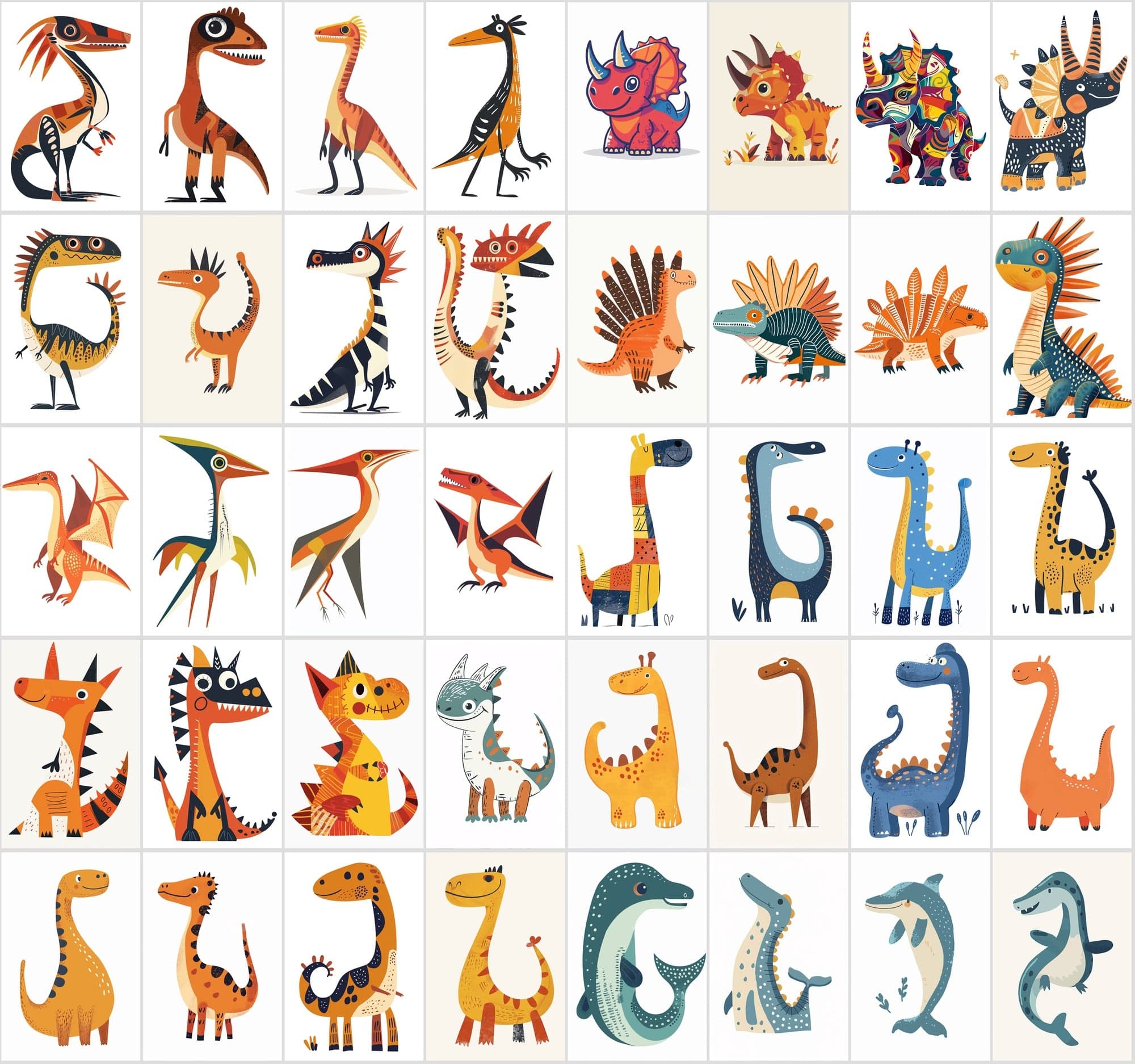 Ultimate Dinosaur Clipart: 420 High-Res PNGs | Transparent | Commercial License Digital Download Sumobundle