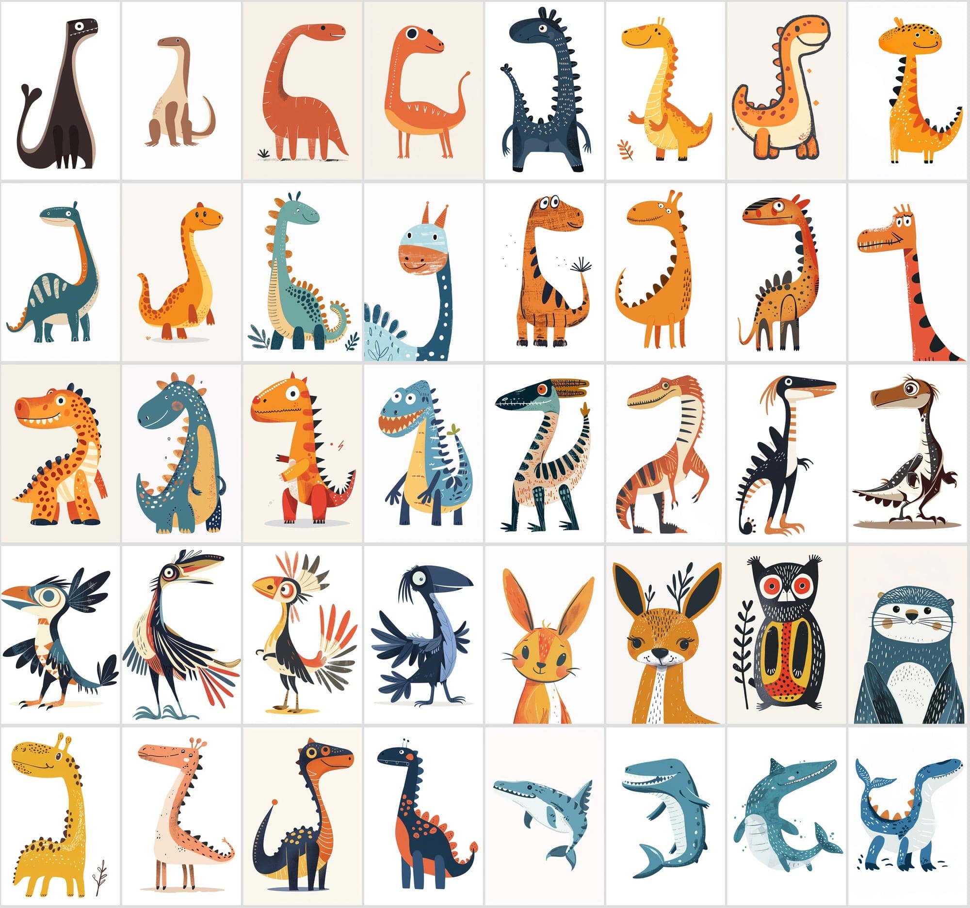 Ultimate Dinosaur Clipart: 420 High-Res PNGs | Transparent | Commercial License Digital Download Sumobundle