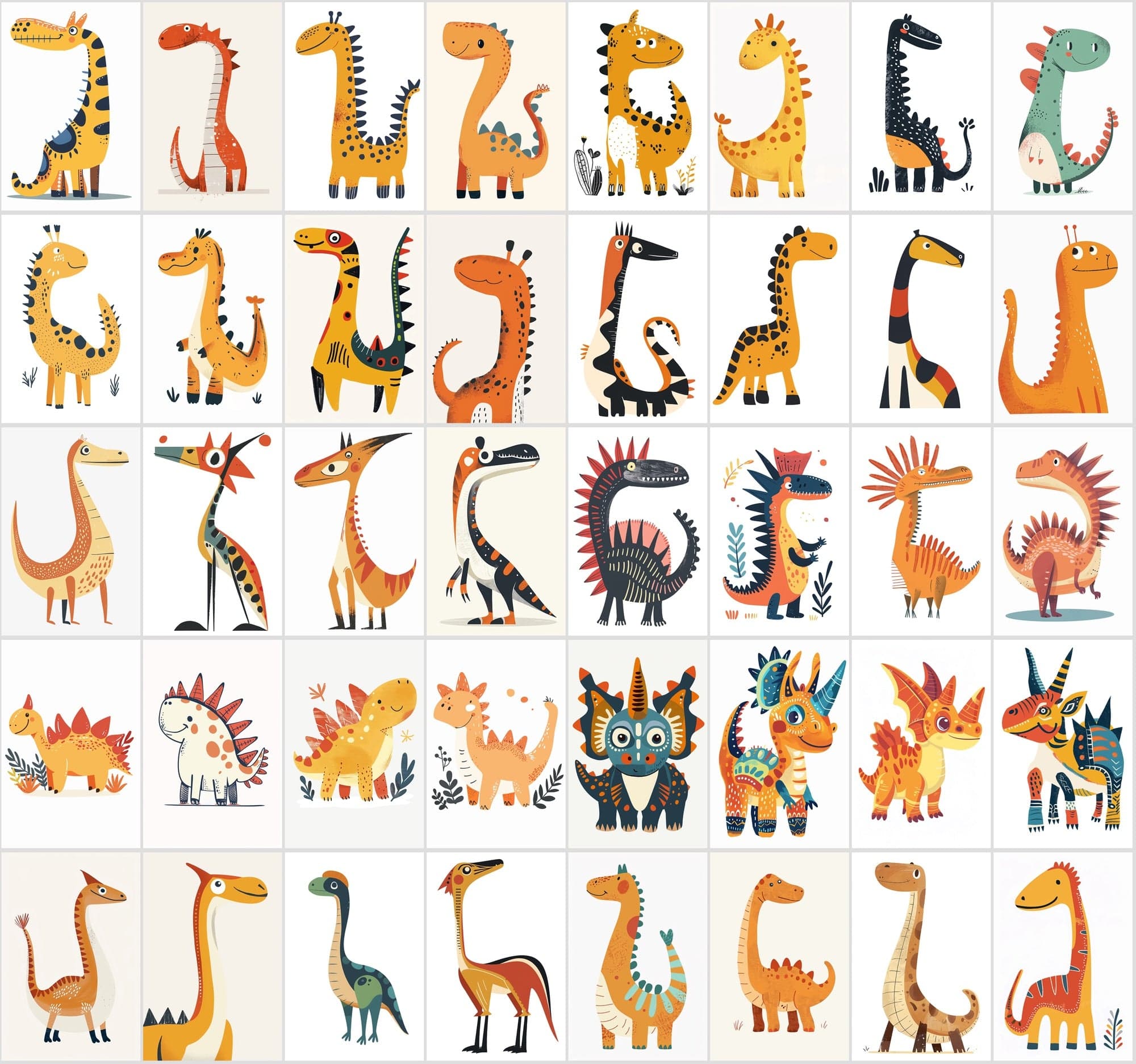 Ultimate Dinosaur Clipart: 420 High-Res PNGs | Transparent | Commercial License Digital Download Sumobundle