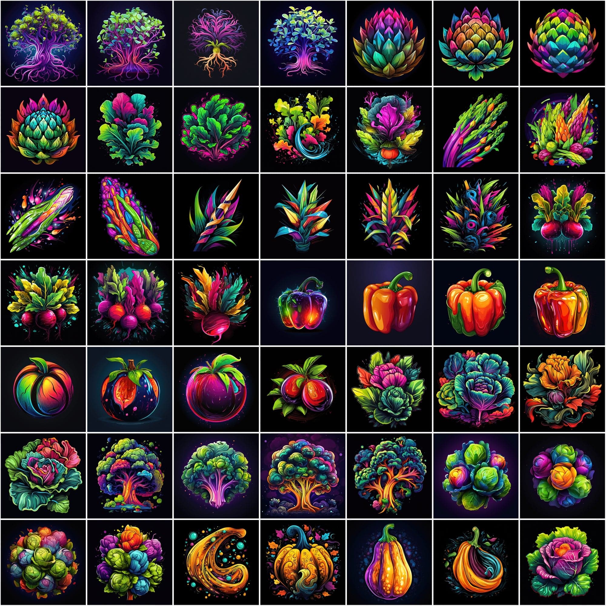 Unique Fruit and Vegetable Image Pack - 590 High-Resolution, Commercial License Included Digital Download Sumobundle